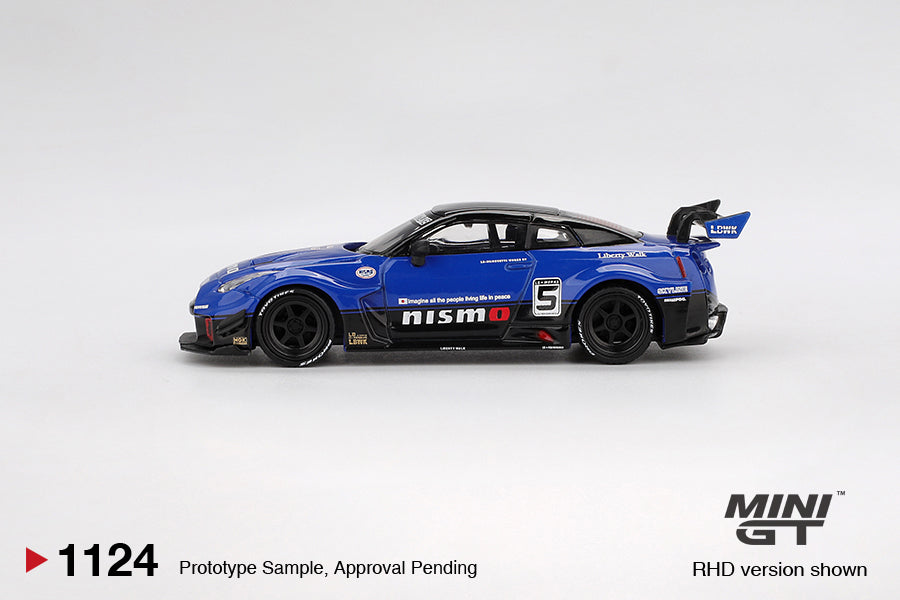 Mini GT LB Silhouette Works GT Nissan 35GT-RR Ver.2 Blue 1:64 Scale