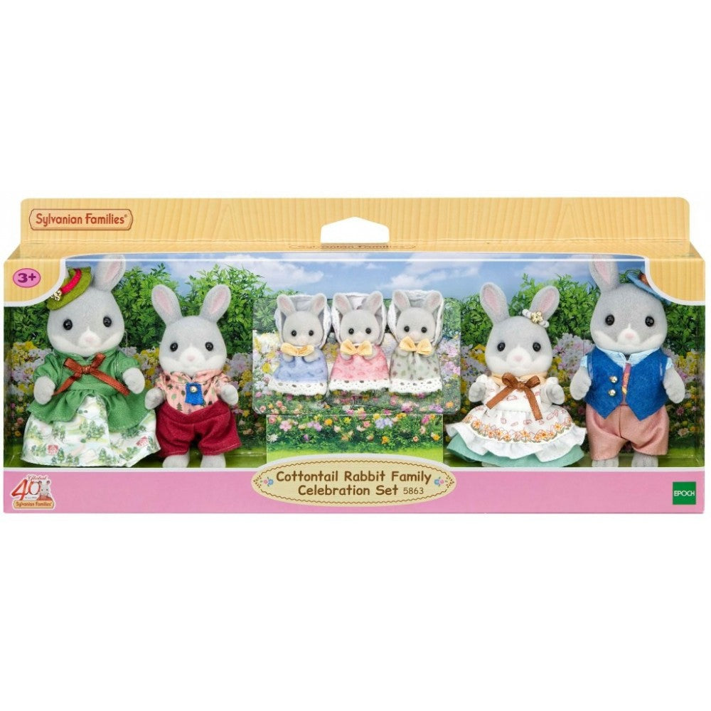 Sylvanian Cottontail Rabbit Family Celebrity Set