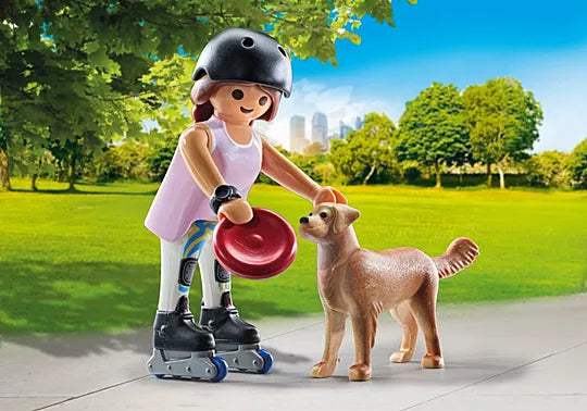 Playmobil Skater with Retriever