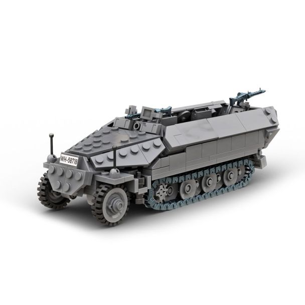 Build Army German Half Track 436 pieces