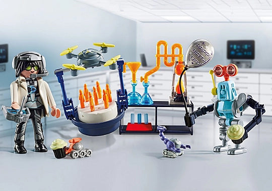 Playmobil Researchers with Robot