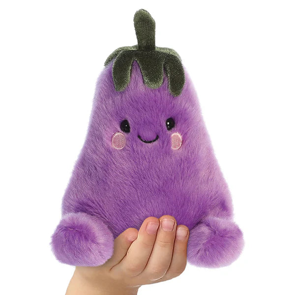 Palm Pals Aubrey Eggplant 12cm Soft Toy