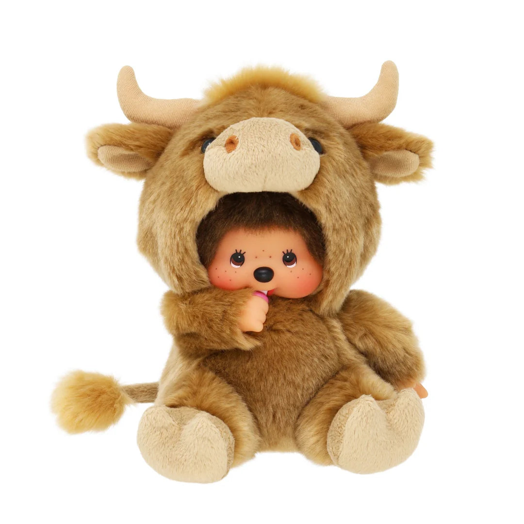 Monchhichi Animal Collection Highland Cow Plush Doll