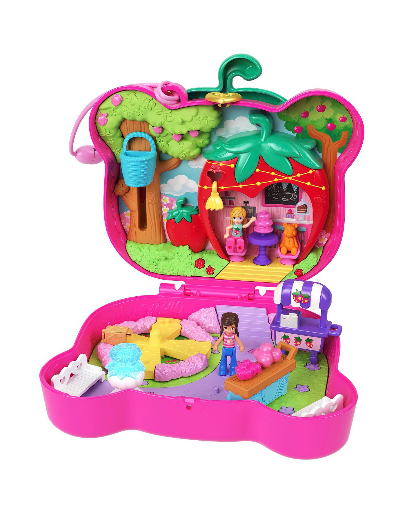 Polly Pocket Straw-Beary Patch Compact