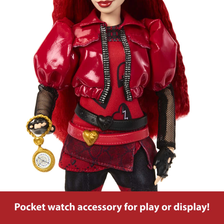 Disney Descendants 4: The Rise Of Red Fashion Doll & Accessory, Red, Daughter Of Queen Of Hearts