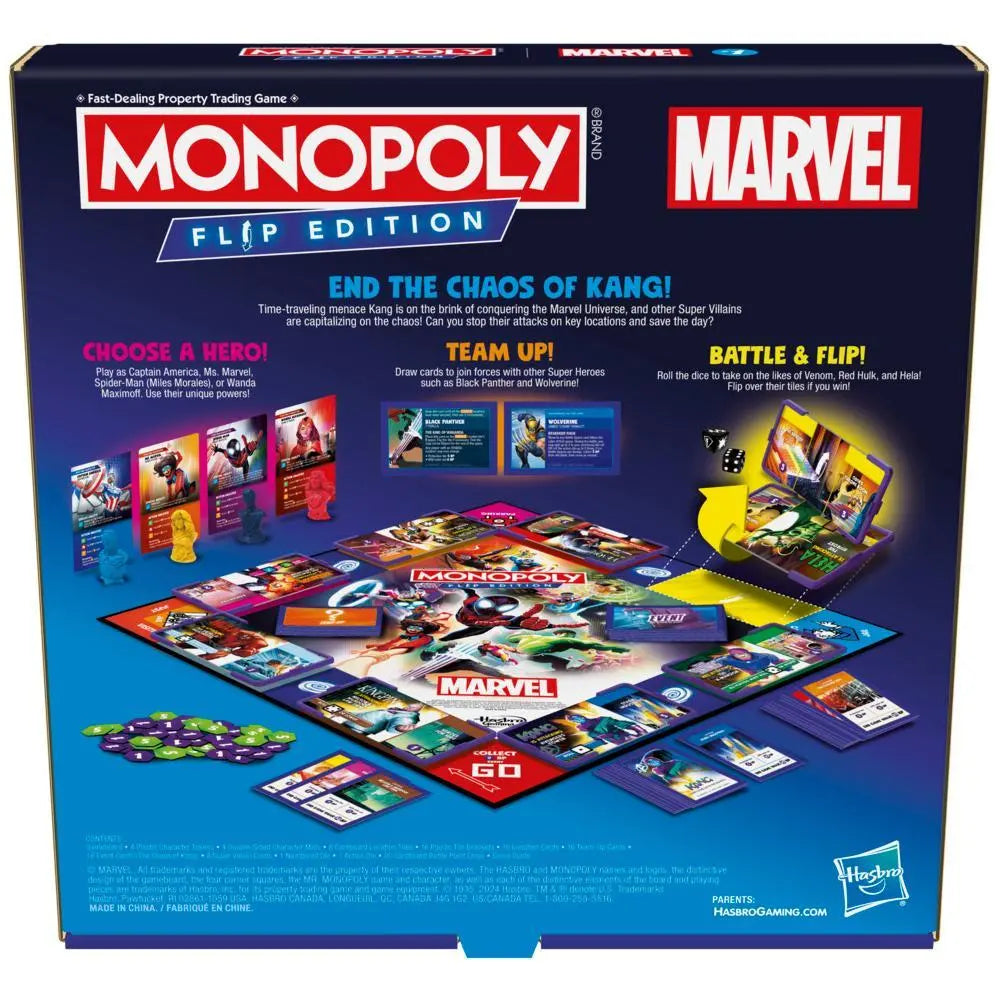 Monopoly Flip Marvel Game