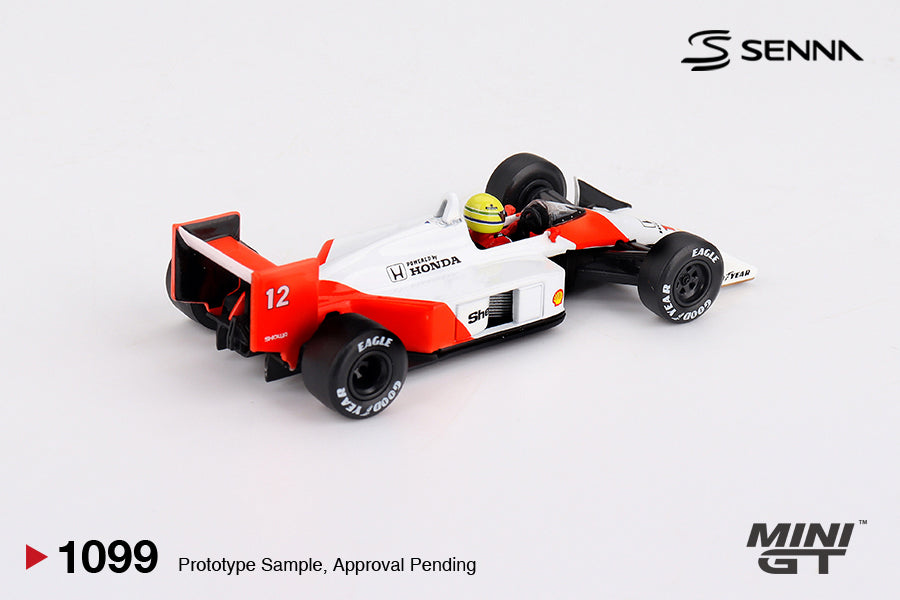 Mini GT McLaren MP4 Ayrton Senna 1988 Japanese GP 1:64 Die Cast Model