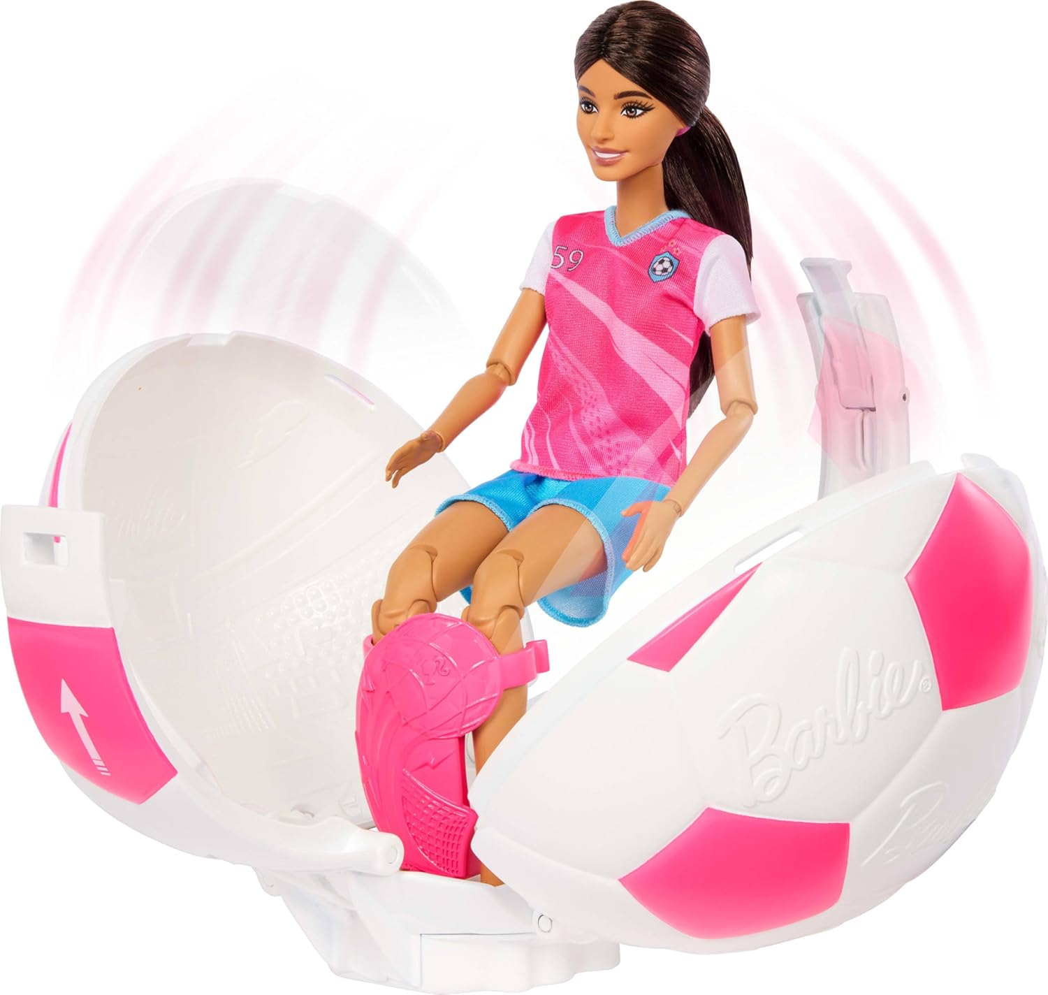 Barbie Team Roll and Reveal Soccer Player Doll
