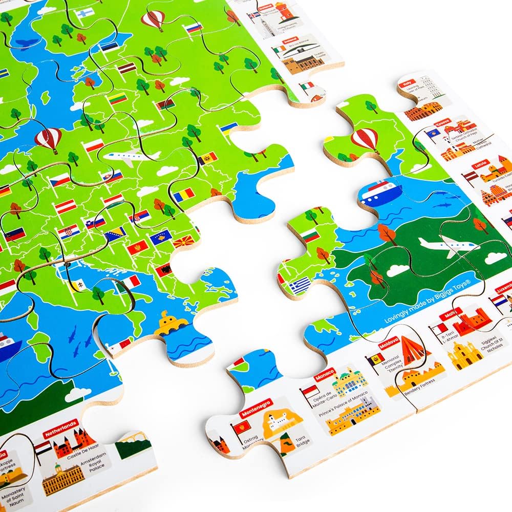 Big Jigs EU Landmarks 48 Piece Floor Puzzle