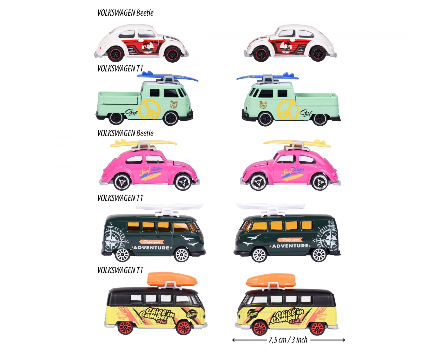 Majorette VW The Originals 5 Pack