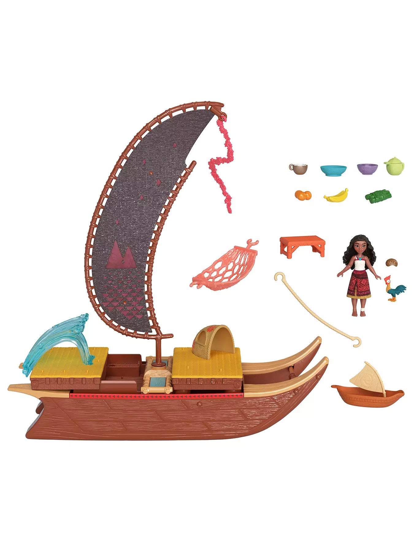 Disney Moana 2 Moanas Adventure Canoe Playset