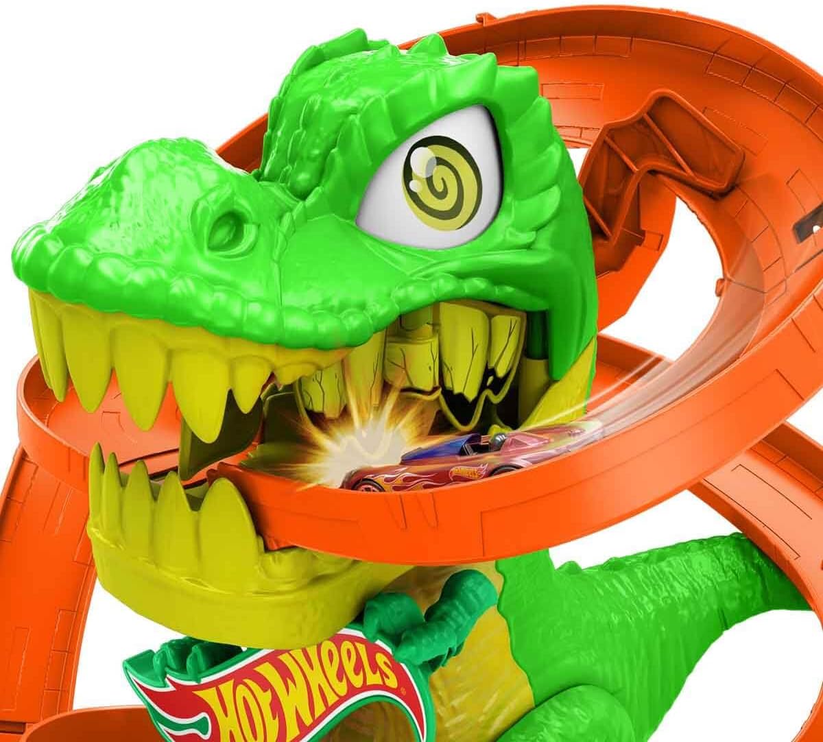 Hot Wheels City T-Rex Blaze Battle Playset