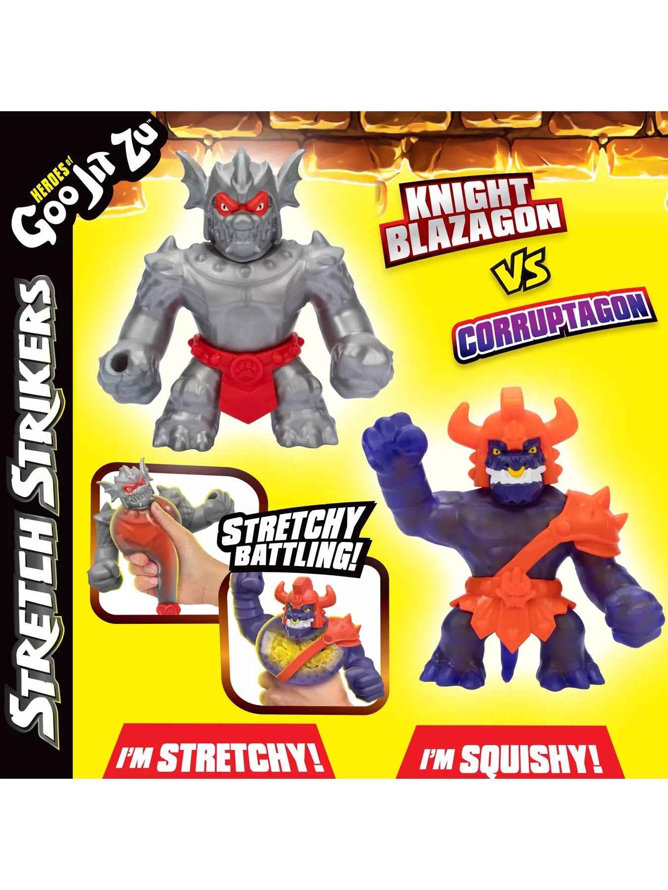 Heroes Of Goo Jit Zu: Stretch Strikers Versus Pack – Knight Blazagon Vs Gladiator Corruptagon