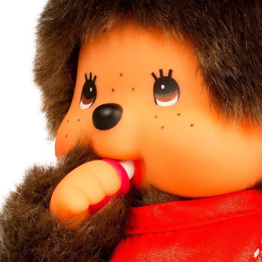 Monchhichi Classic Boy with Red Bib Plush Doll