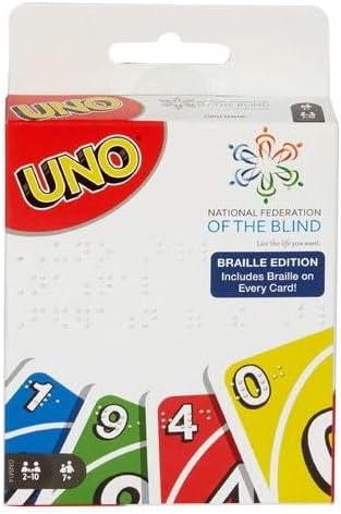 Uno Braille Card Game
