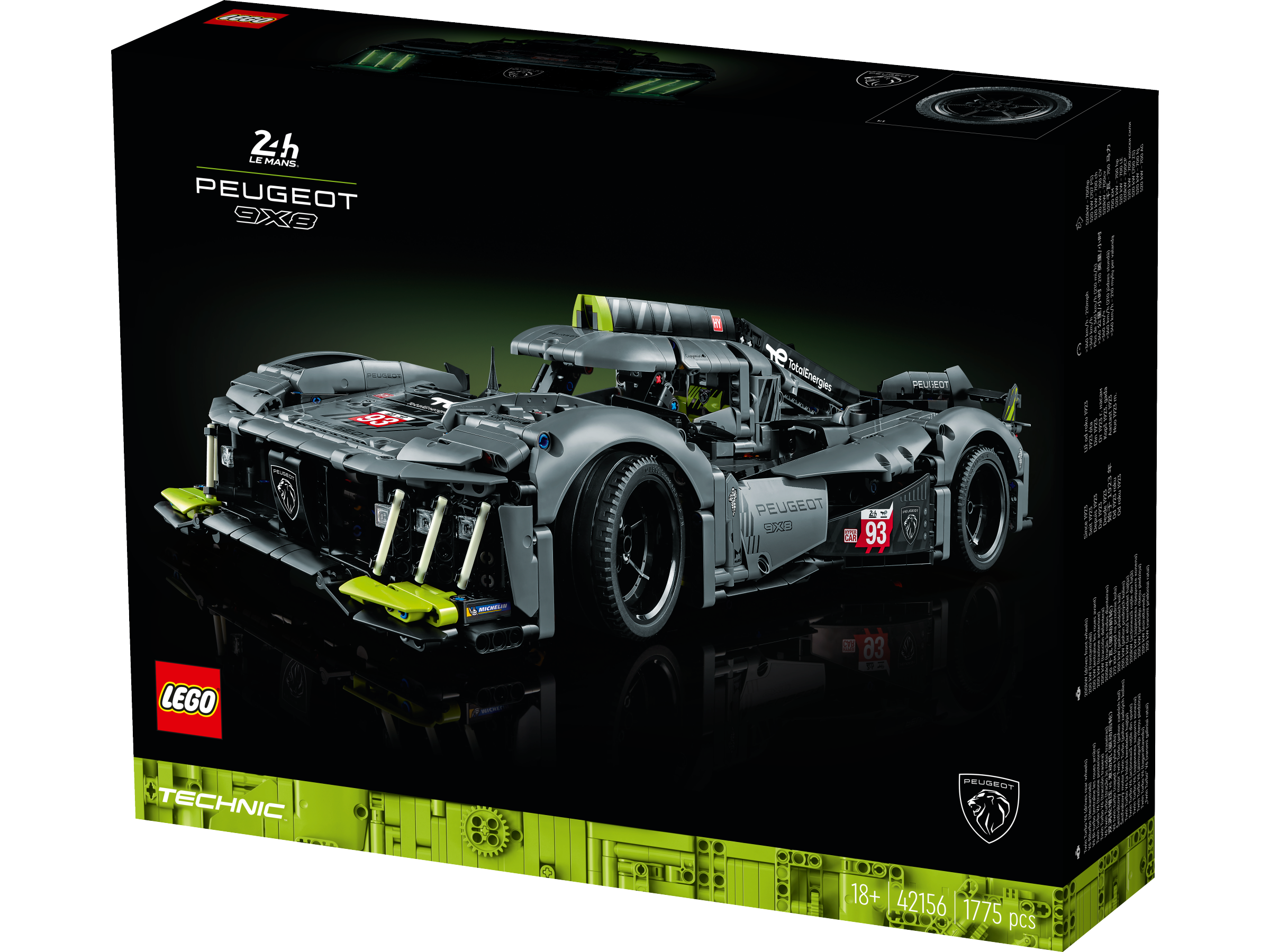 Lego 42156 Technic Peugeot 9x8H Le Mans Hybrid