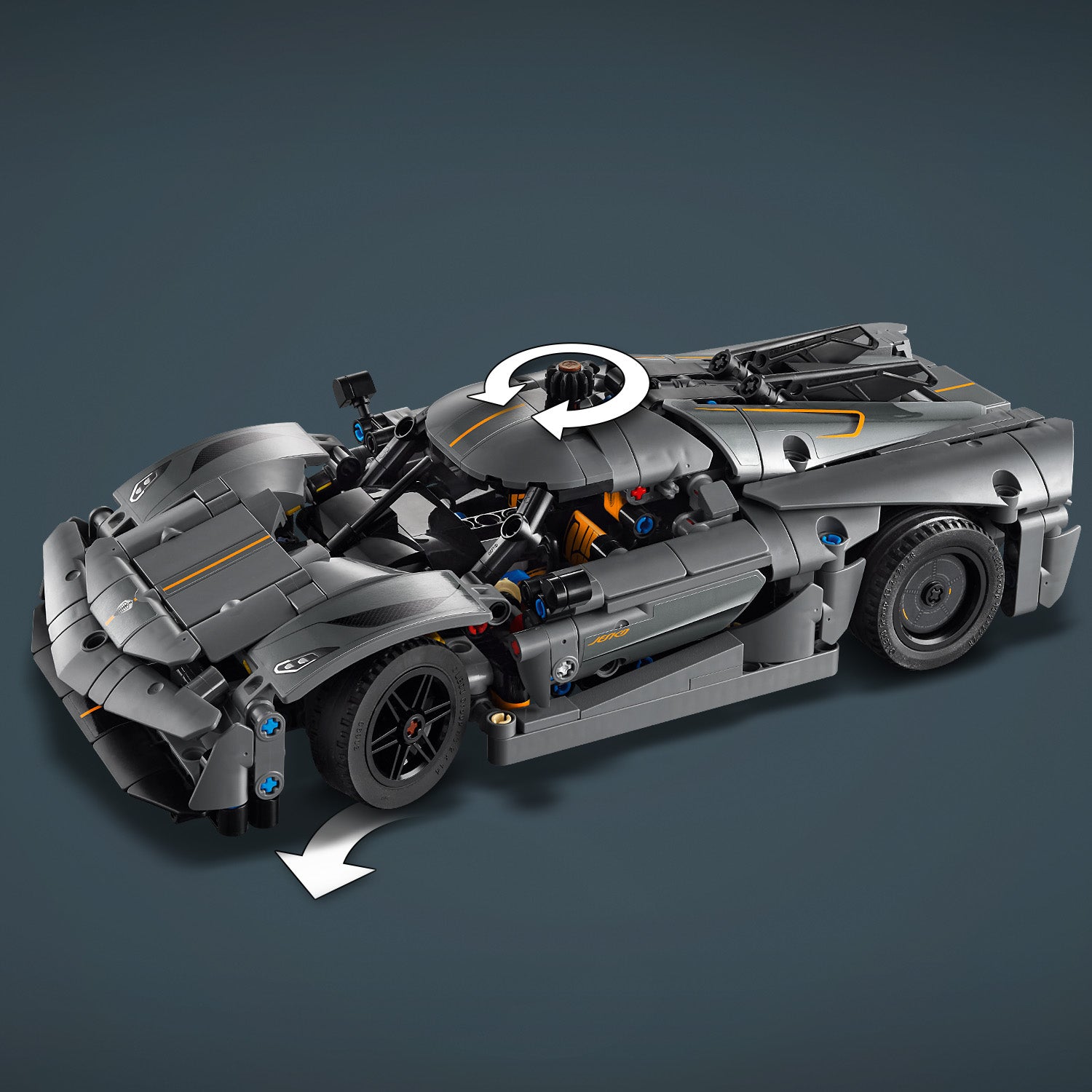 Lego 42173 Koenigsegg Jesko Absolut Grey Hypercar