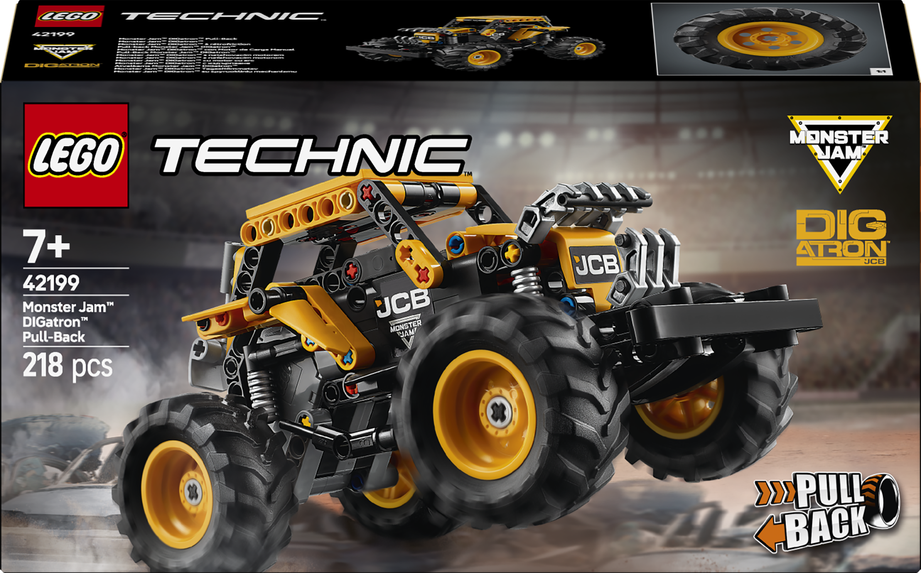 LEGO Technic 42199 Monster Jam DIGatron Pull-Back Truck