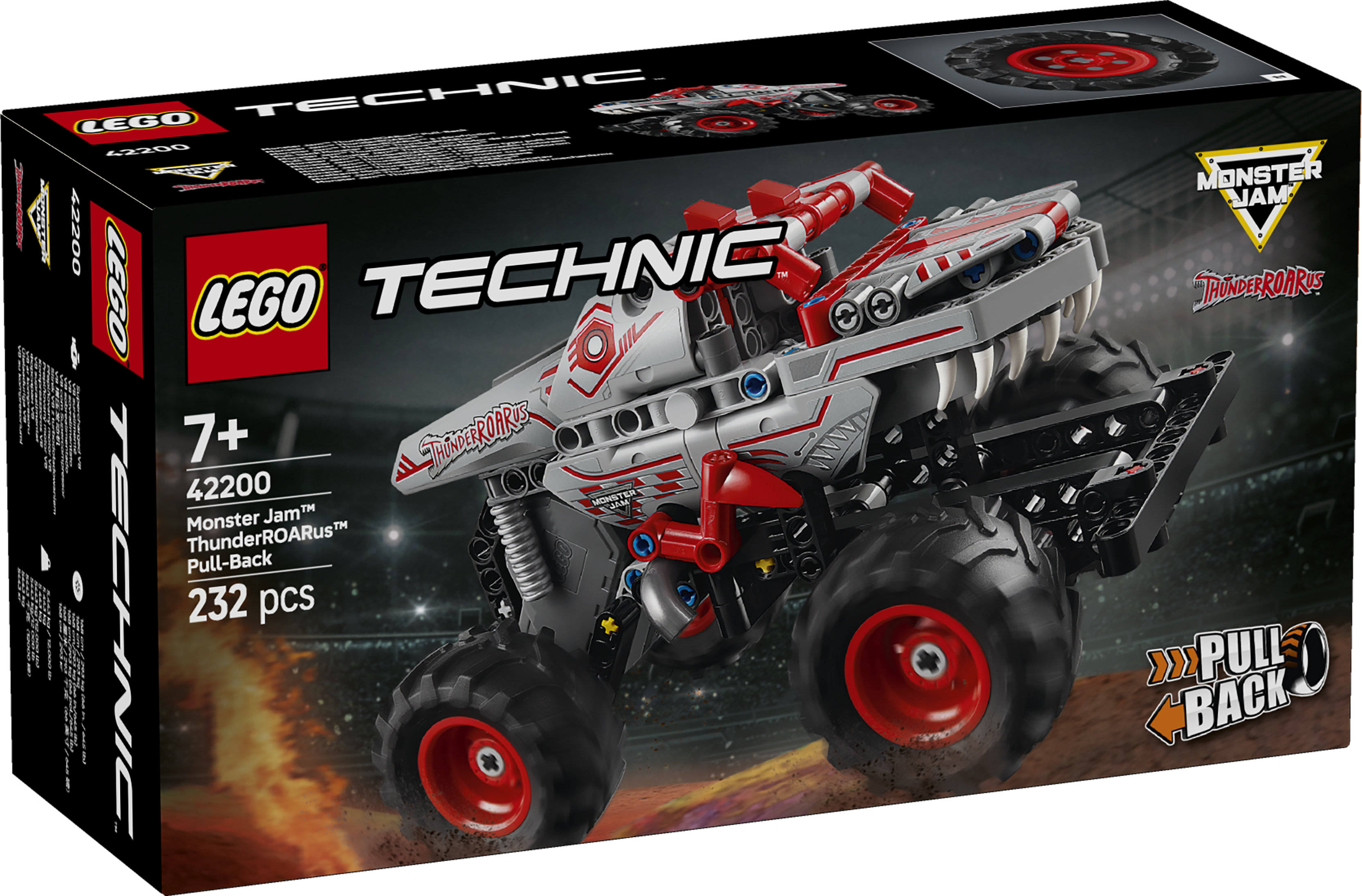 LEGO Technic 42200 Monster Jam ThunderROARus Pull-Back Truck