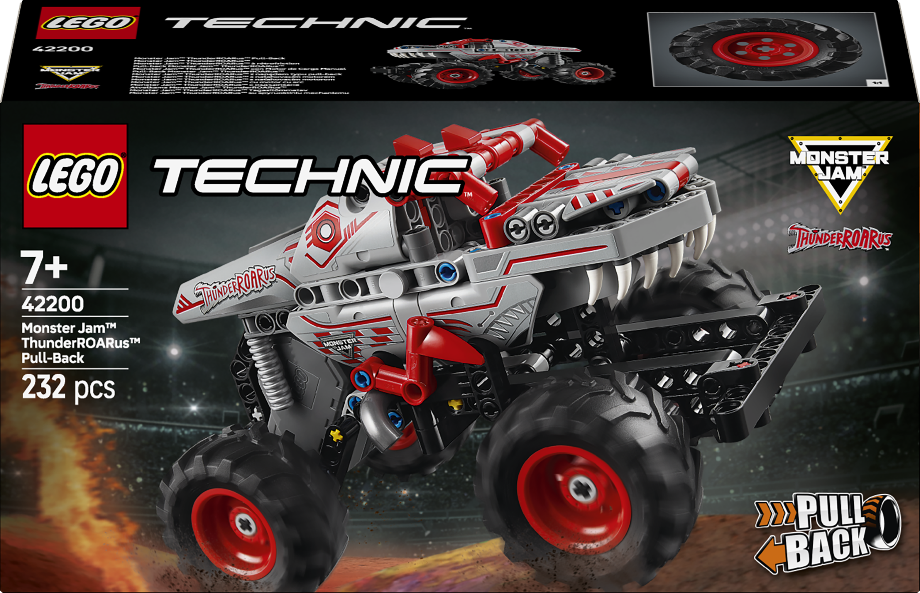 LEGO Technic 42200 Monster Jam ThunderROARus Pull-Back Truck