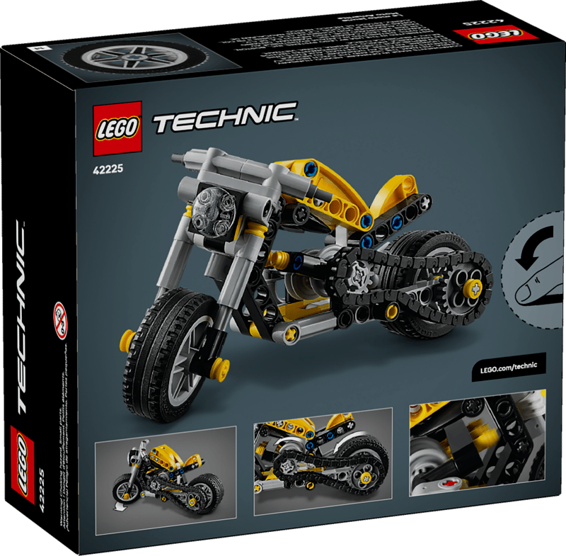 Lego 42225 Yellow Motorcycle