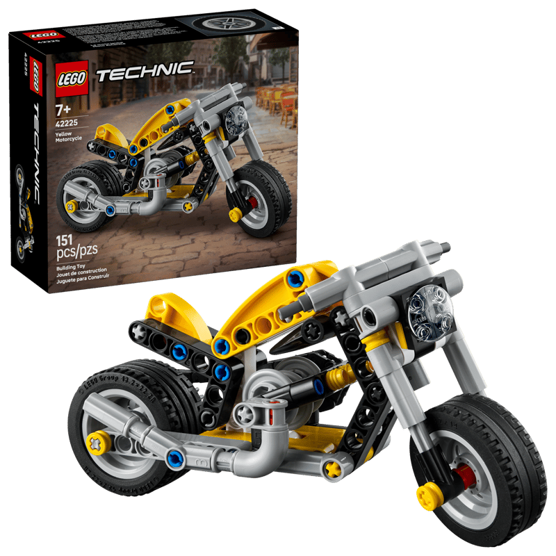 Lego 42225 Yellow Motorcycle