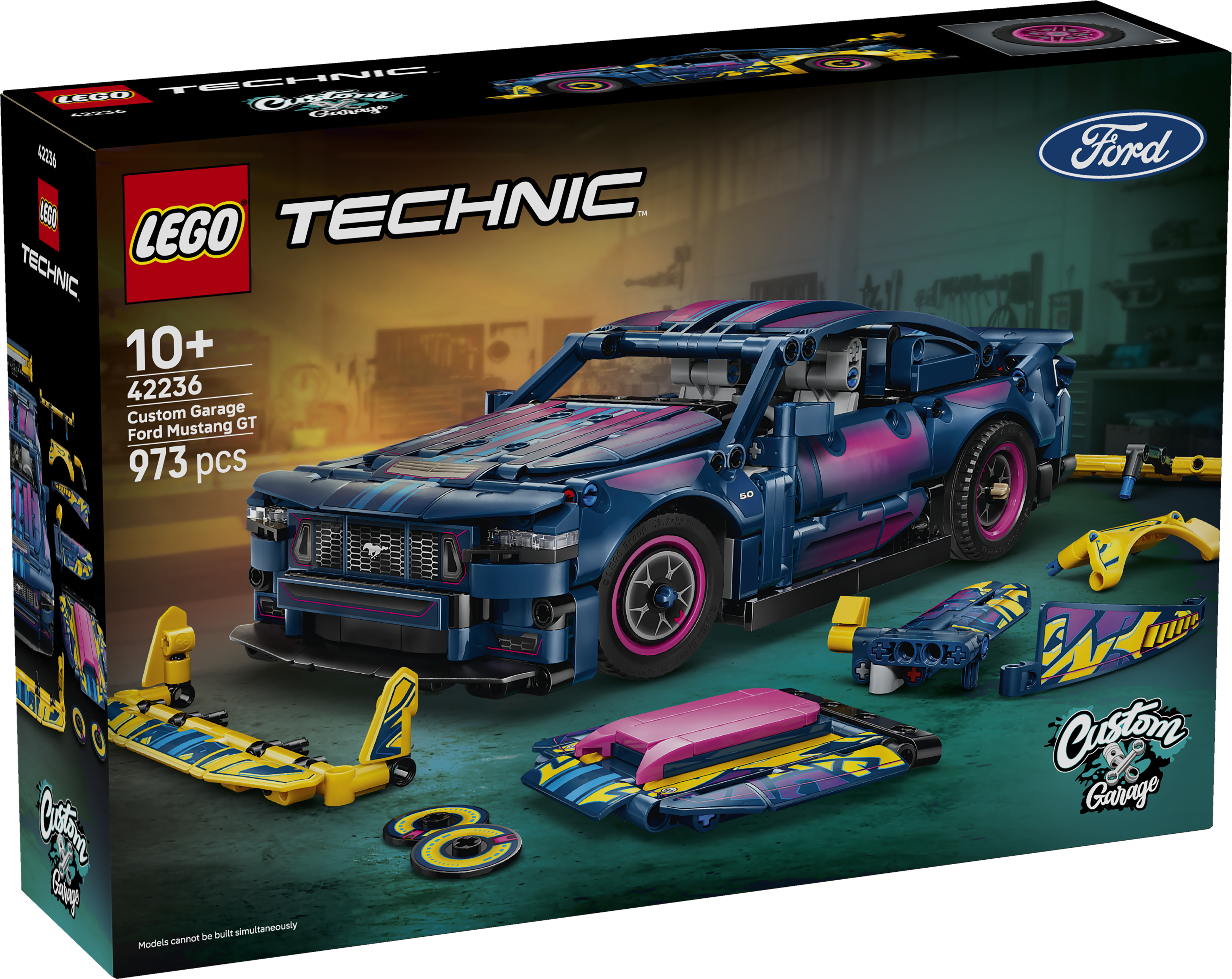 Lego 42236 Custom Garage Ford Mustang