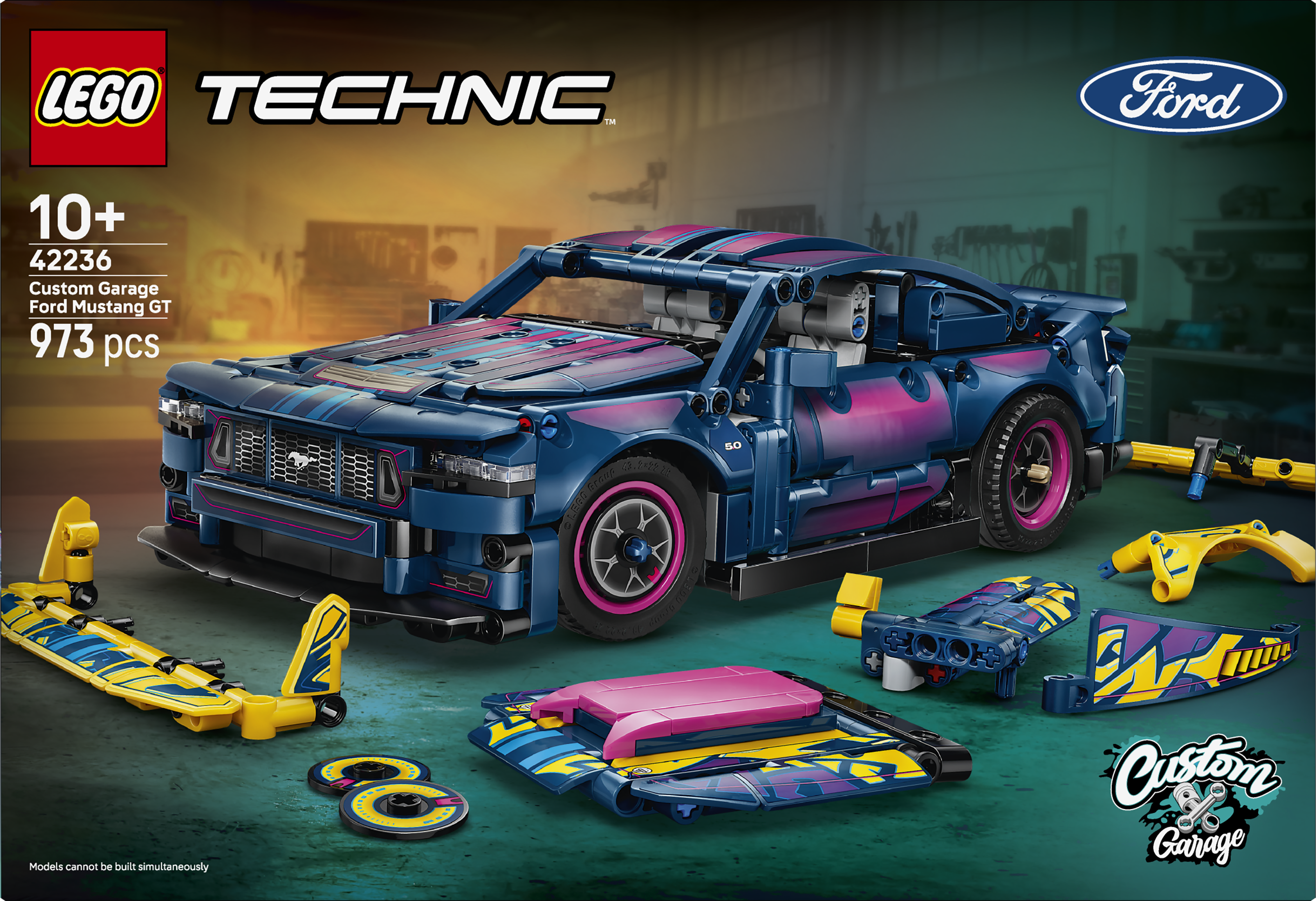 Lego 42236 Custom Garage Ford Mustang