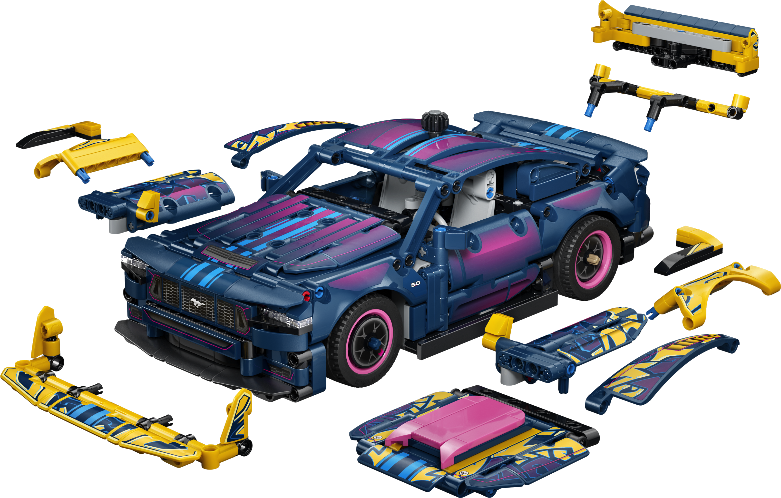 Lego 42236 Custom Garage Ford Mustang