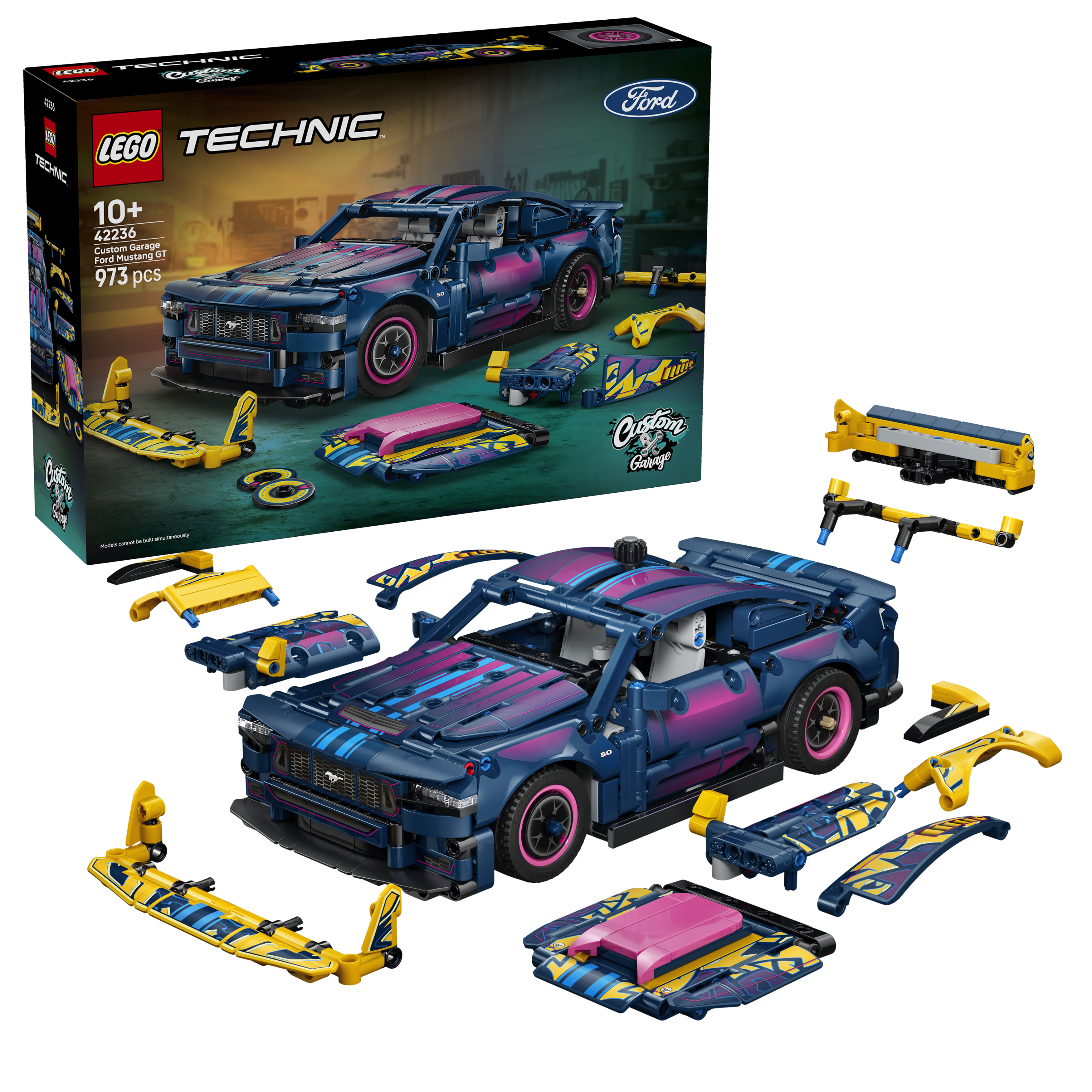 Lego 42236 Custom Garage Ford Mustang