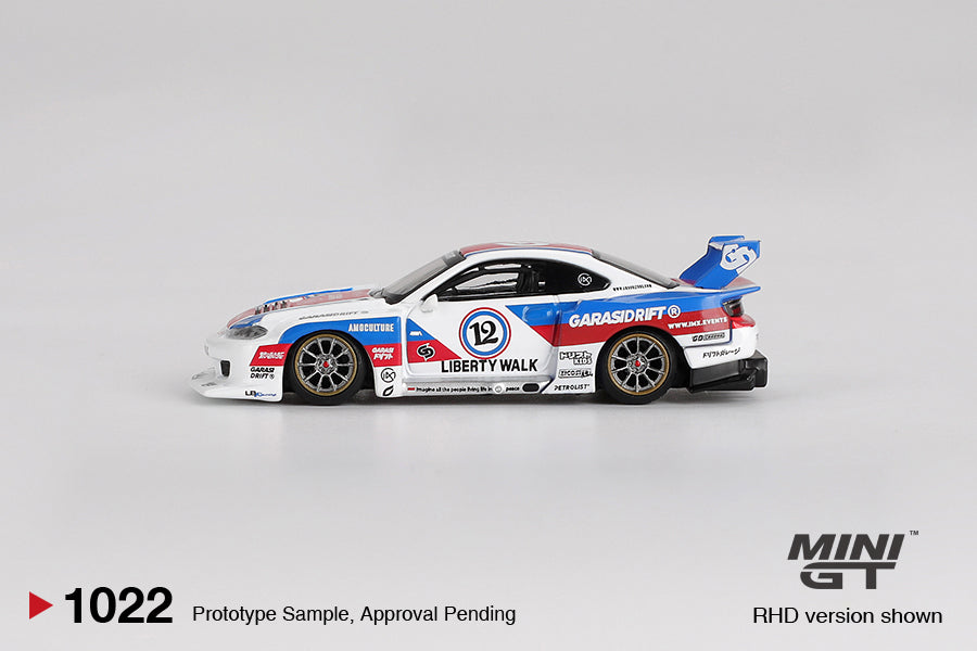 Mini GT Nissan LB-Super Silhouette S15 SILVIA GARASIDRIFT x LBWK 2025 1:64 Die Cast