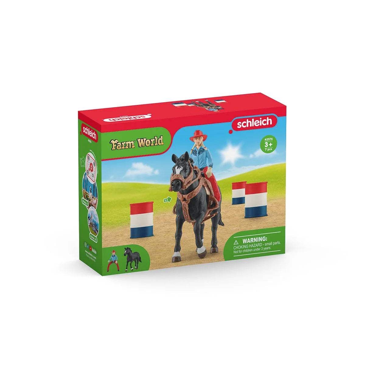 Schleich Barrel Racing With Cowgirl