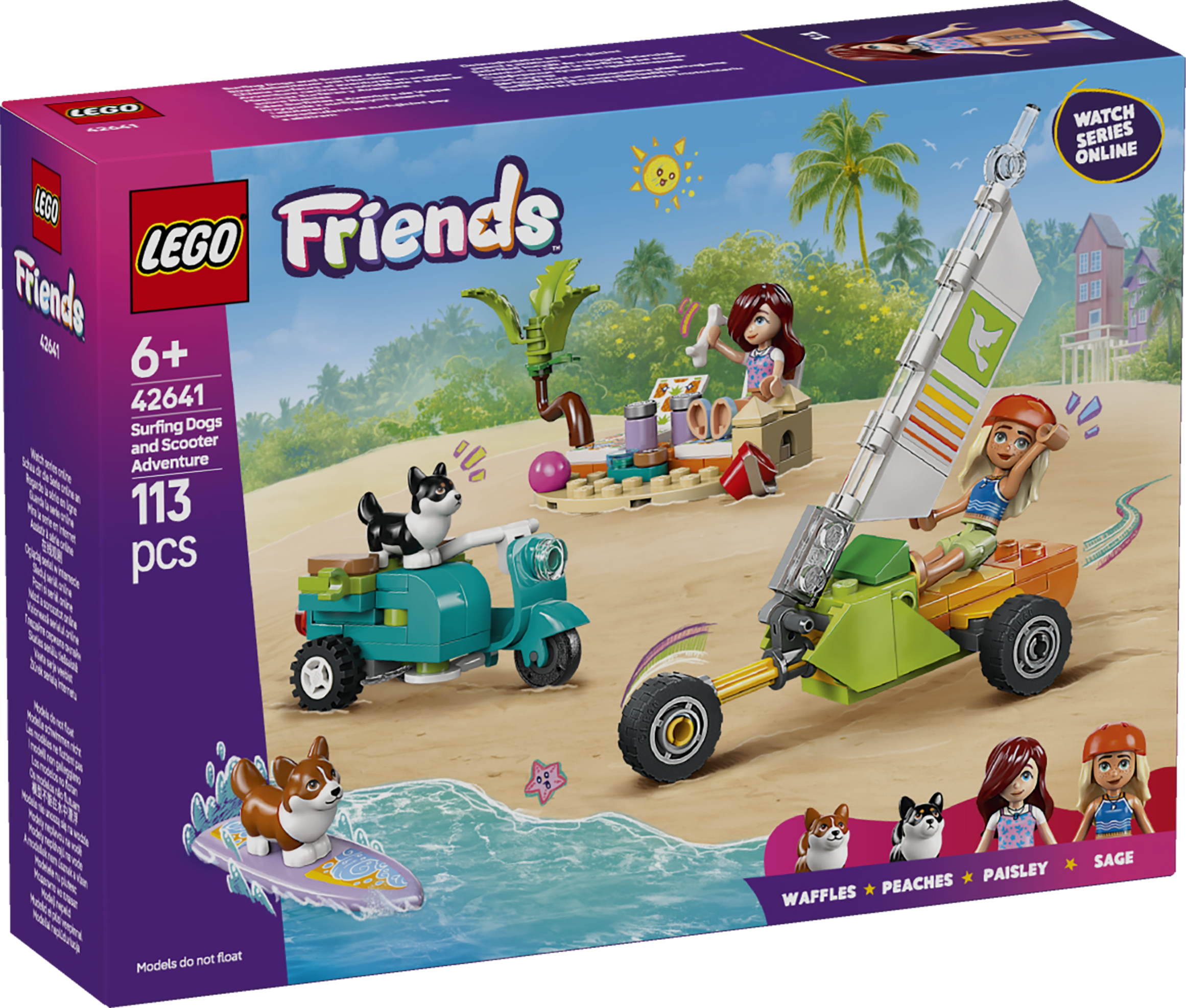 LEGO Friends 42641 Surfing Dogs and Scooter Advent