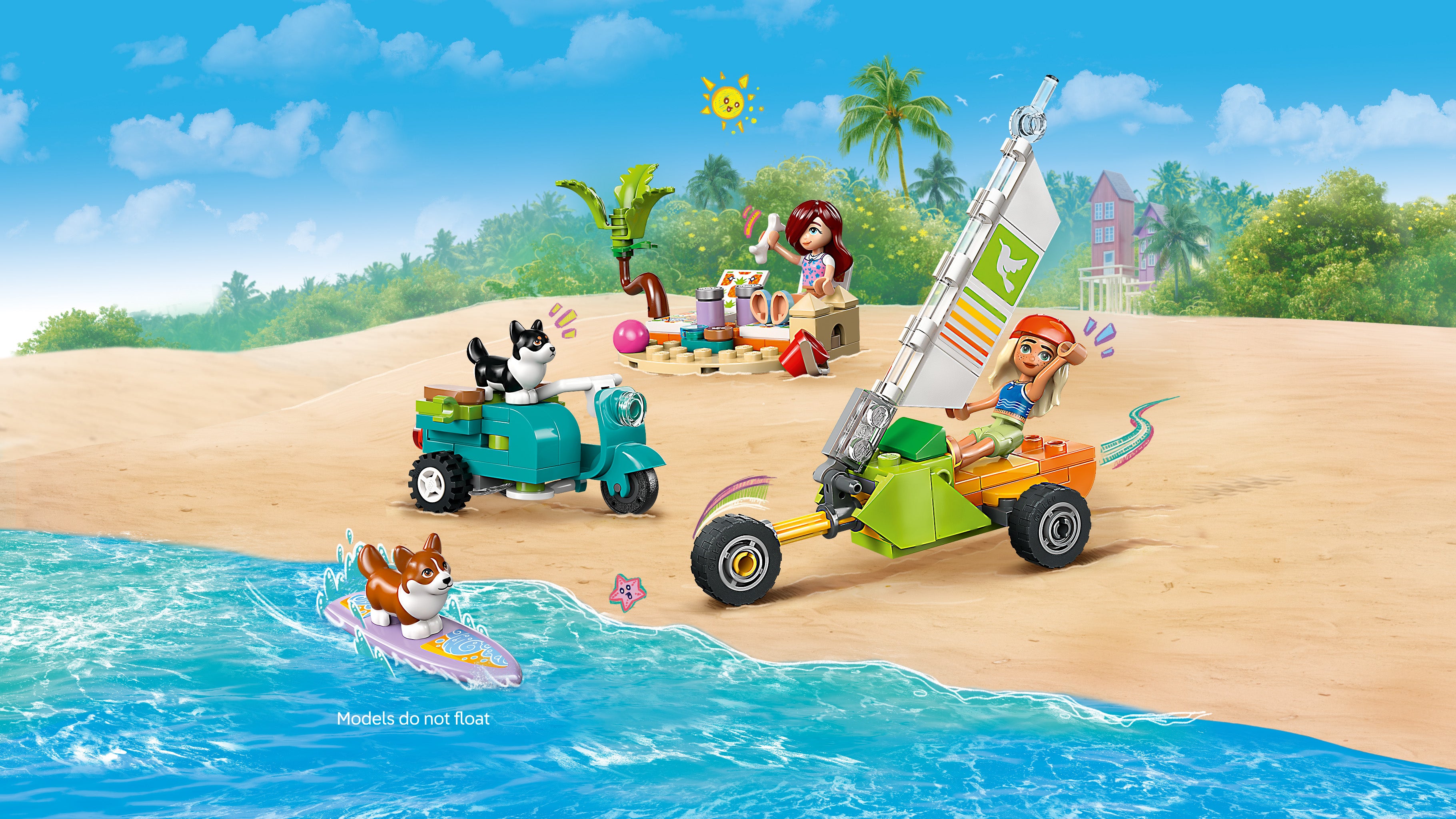 LEGO Friends 42641 Surfing Dogs and Scooter Advent