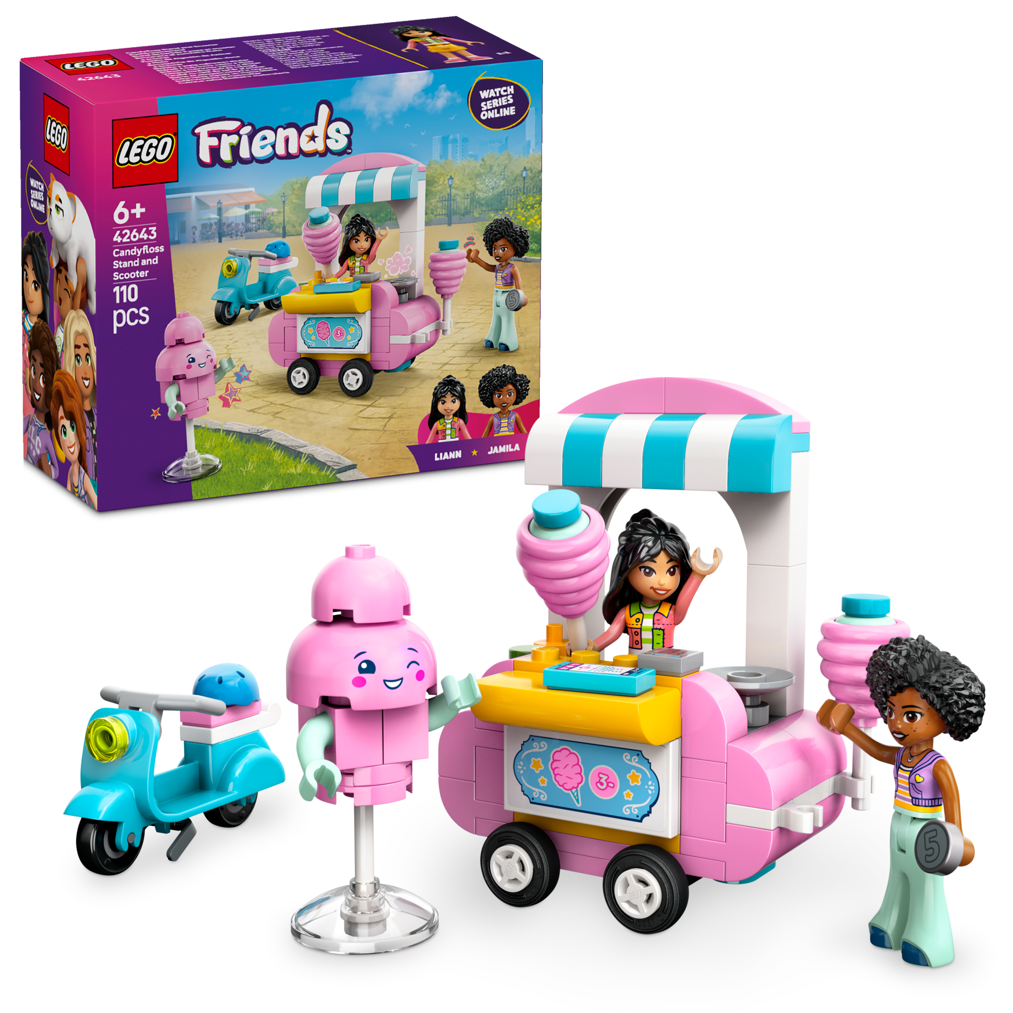 LEGO Friends 42643 Cotton Candy Stand and Scooter