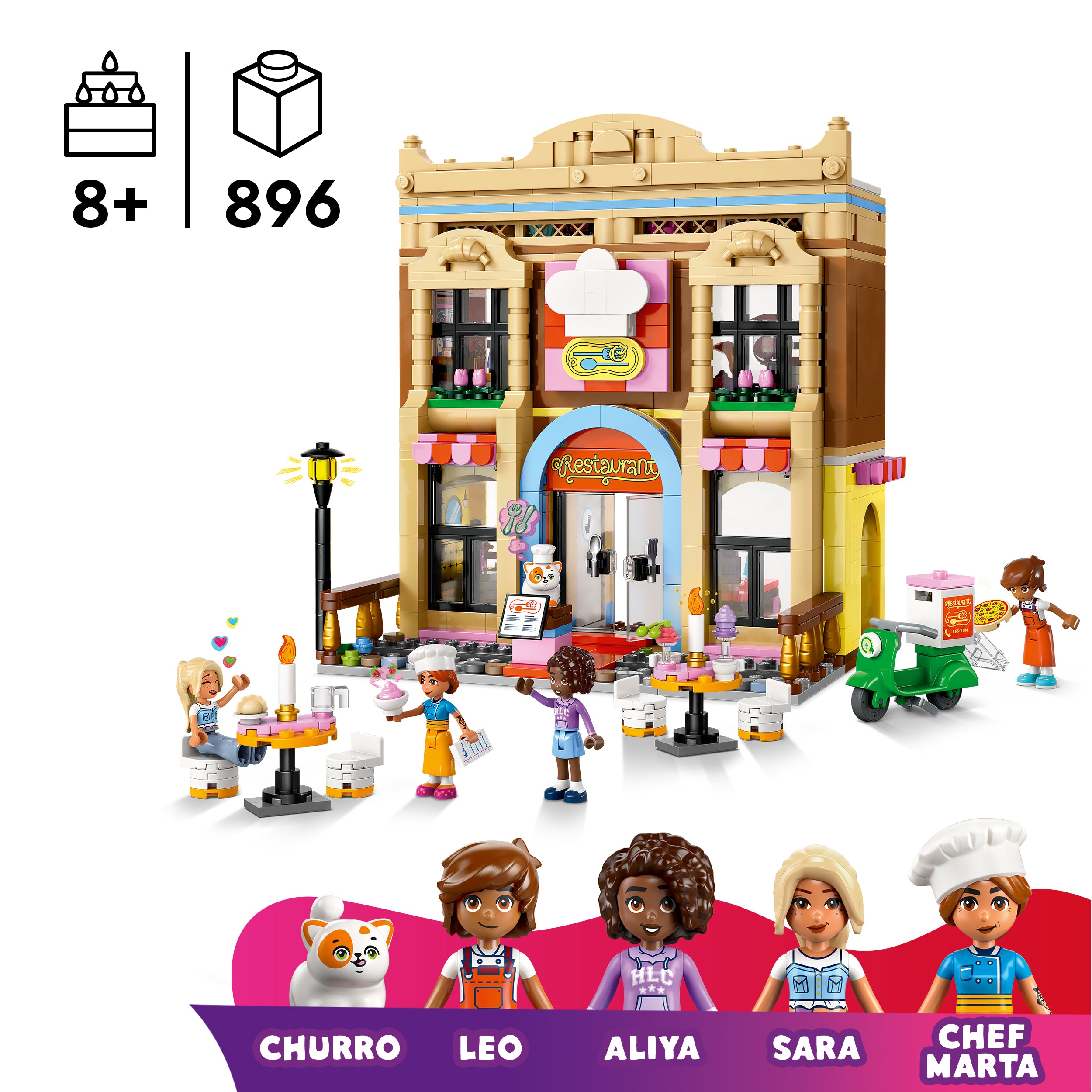 LEGO Friends 42655 Restaurant and Cooking School