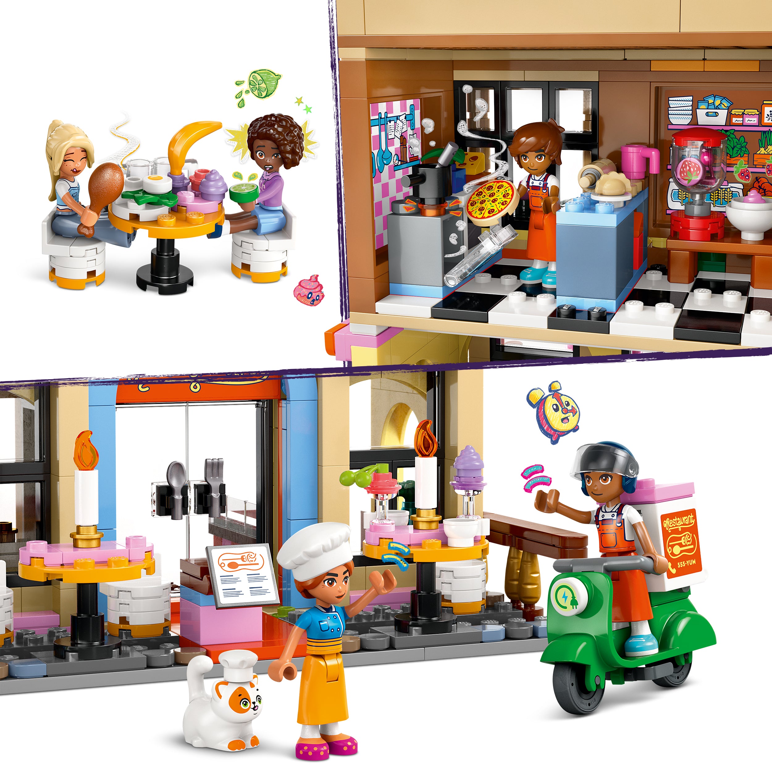 LEGO Friends 42655 Restaurant and Cooking School