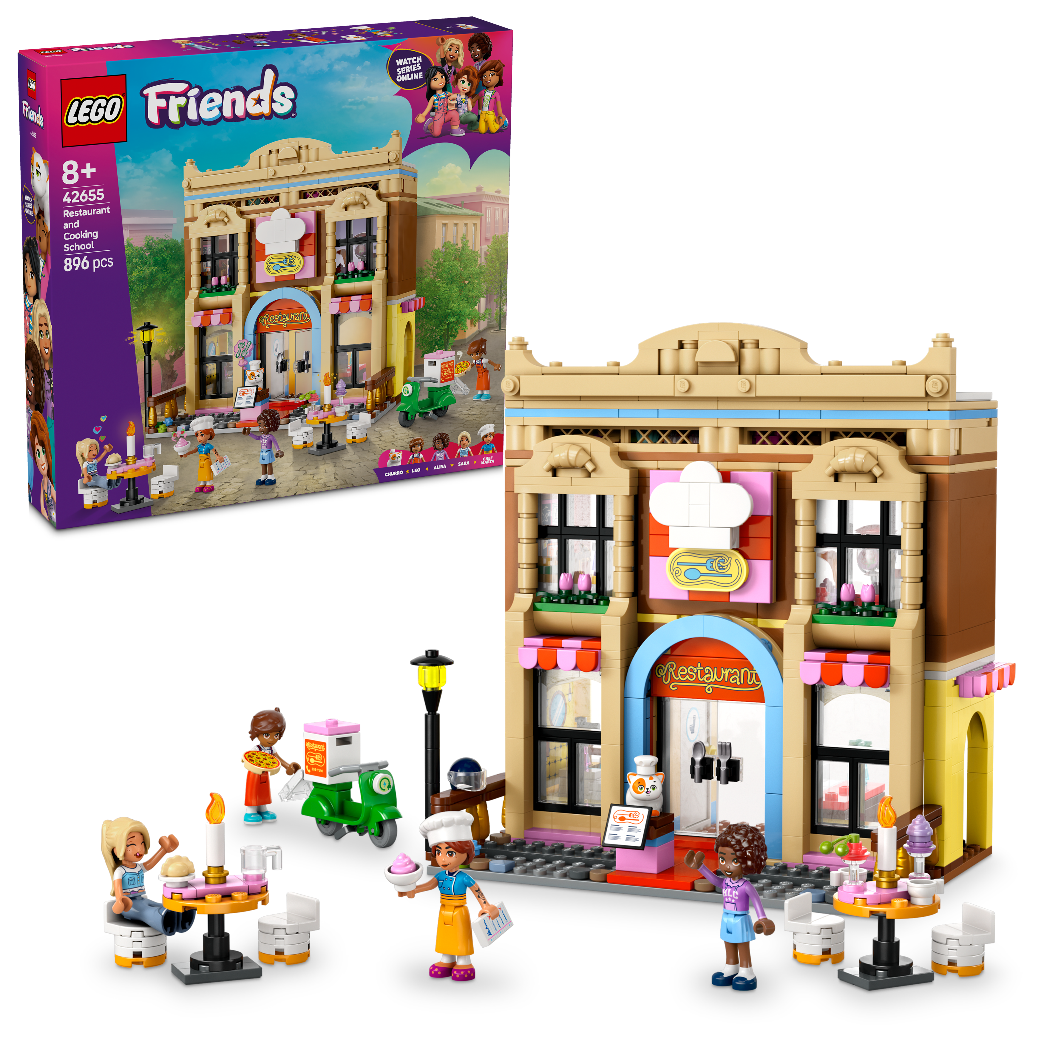 LEGO Friends 42655 Restaurant and Cooking School