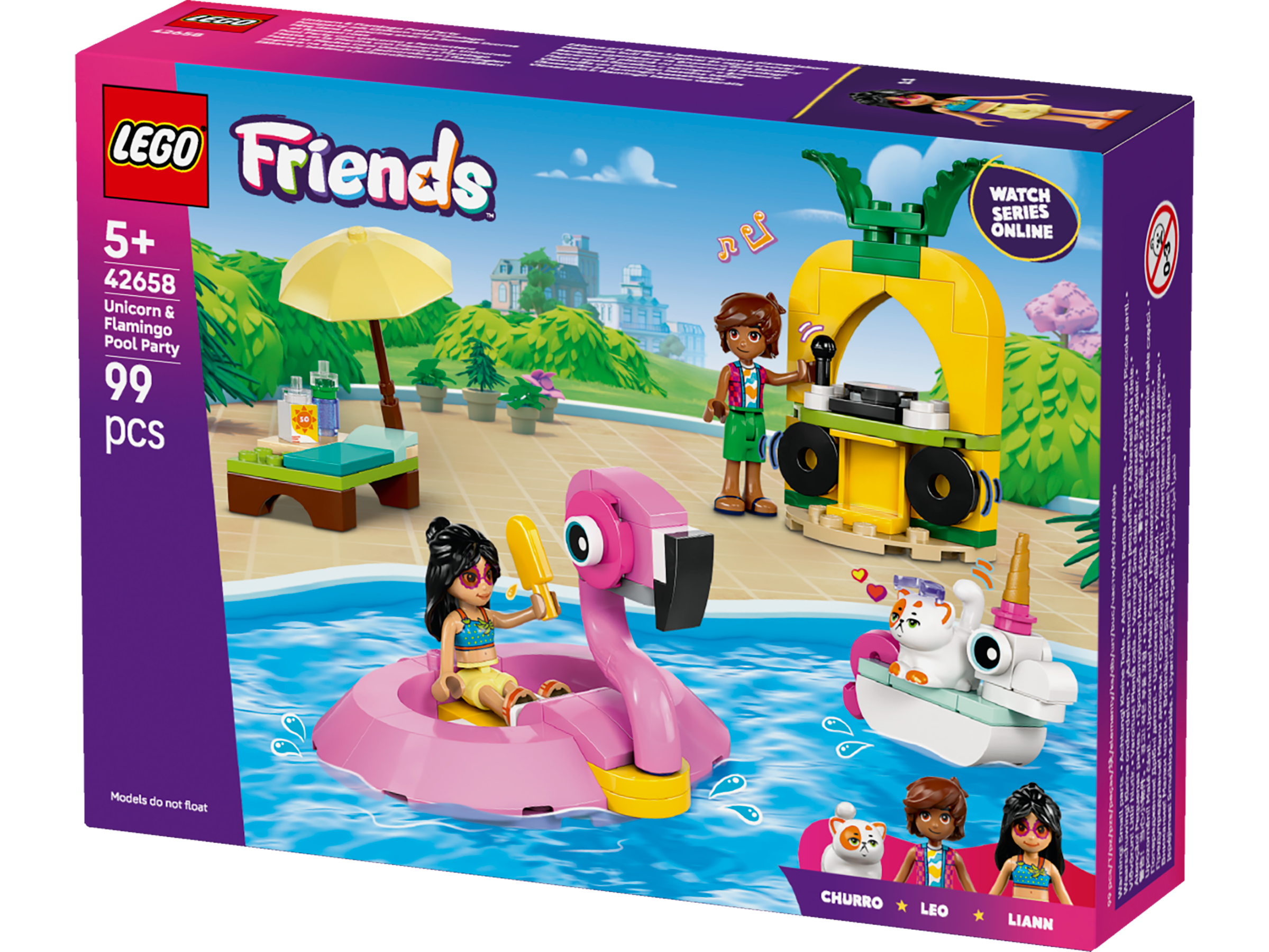 Lego 42658 Unicorn & Flamingo Pool Party