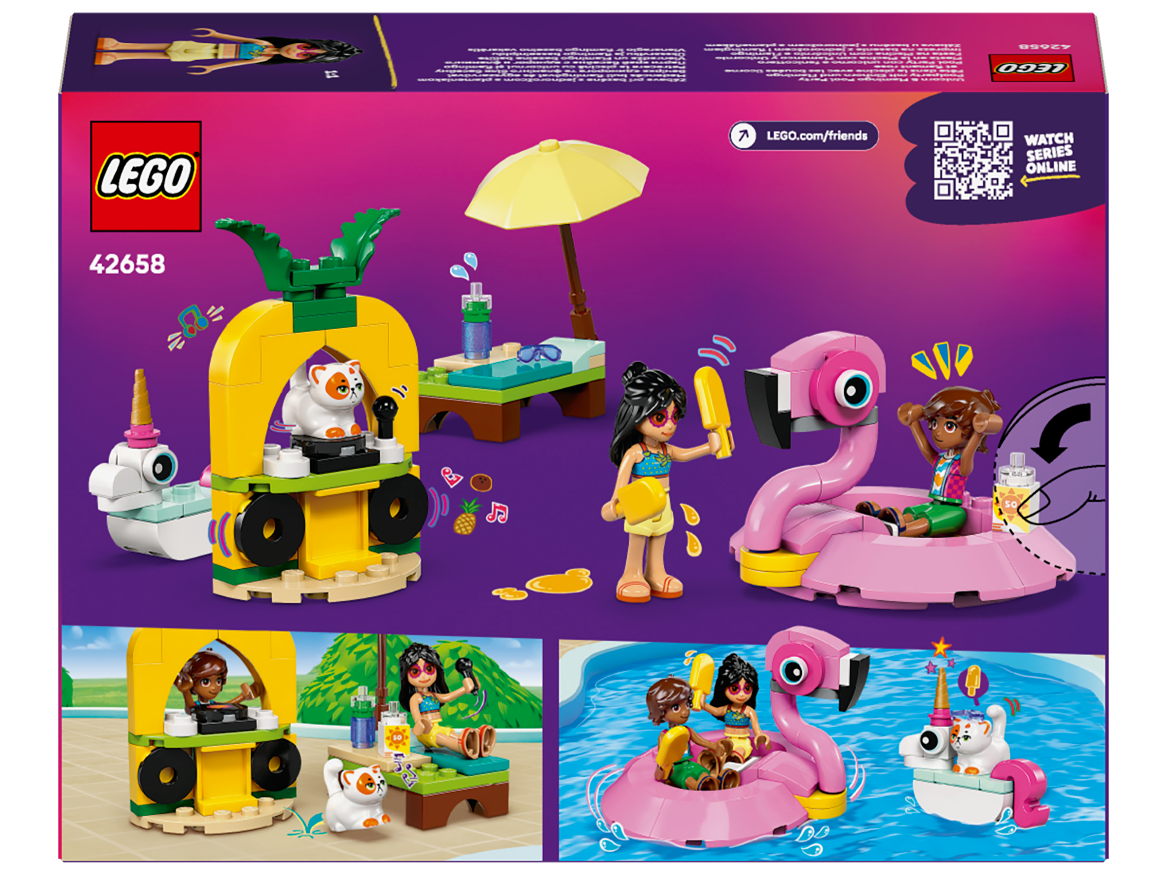 Lego 42658 Unicorn & Flamingo Pool Party