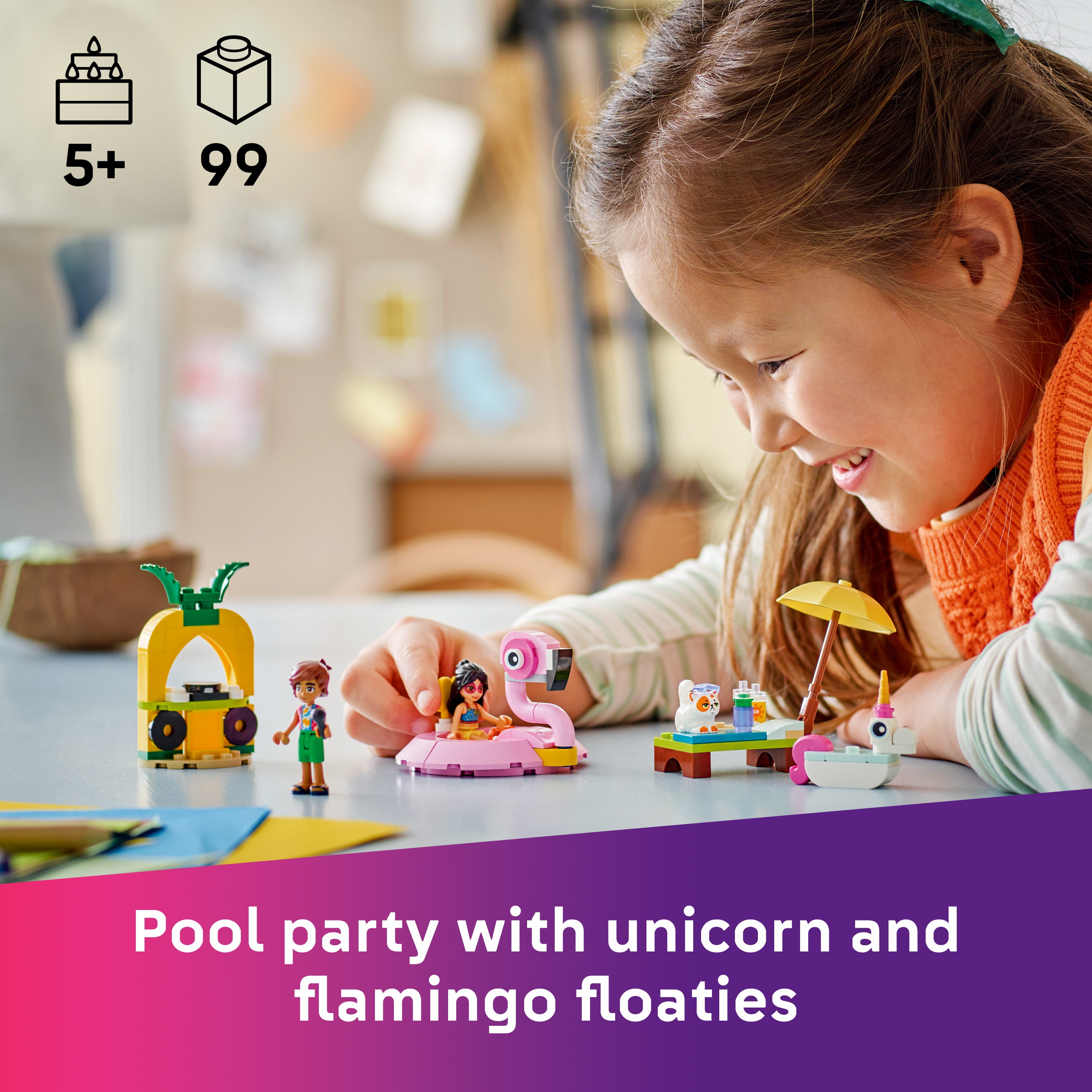 Lego 42658 Unicorn & Flamingo Pool Party