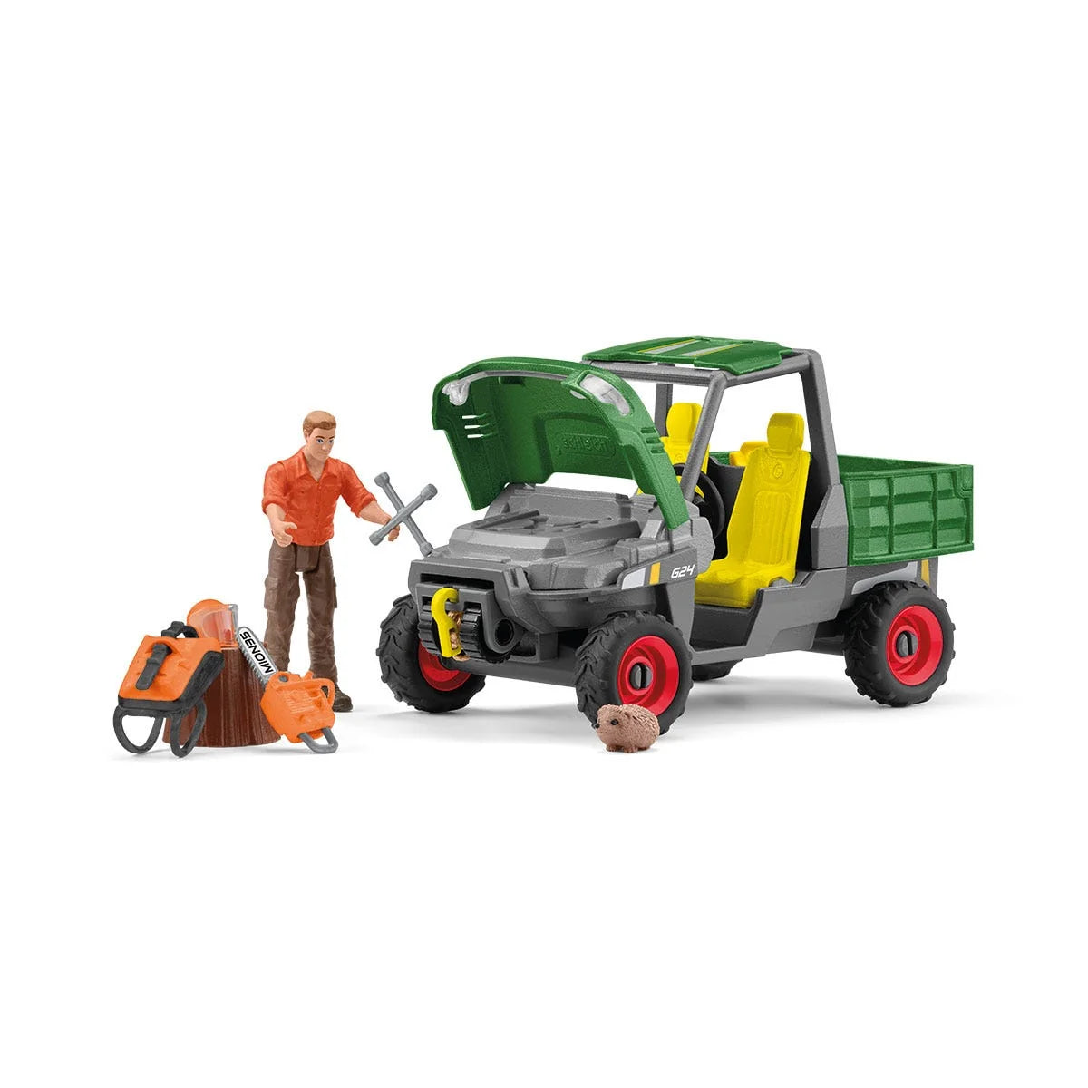 Schleich Working in the Forest Play Set
