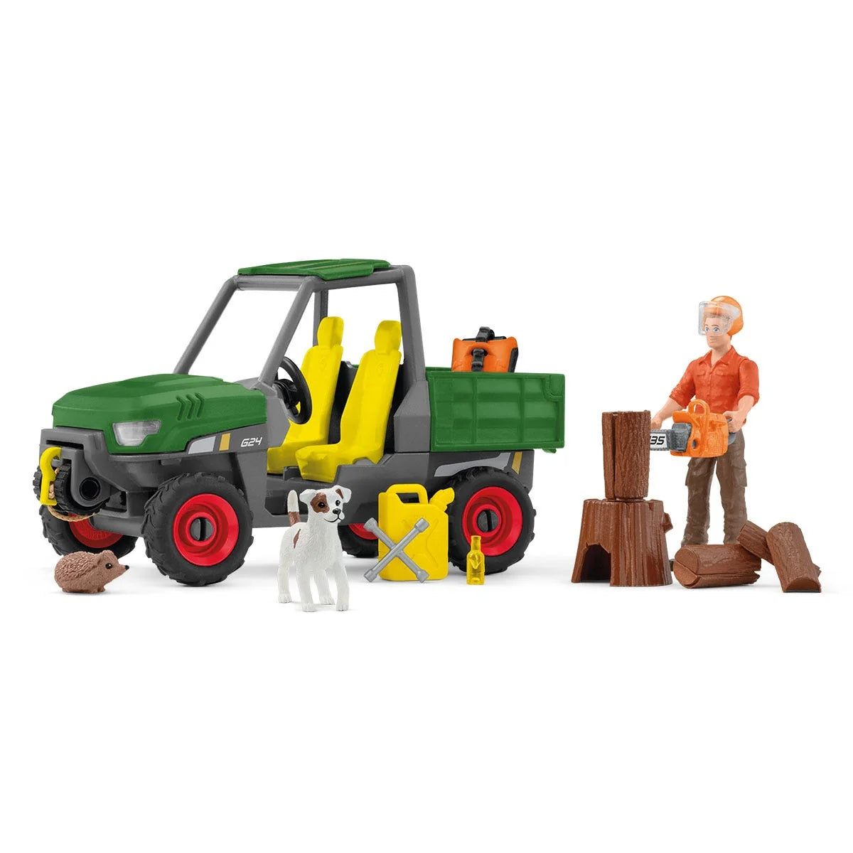 Schleich Working in the Forest Play Set