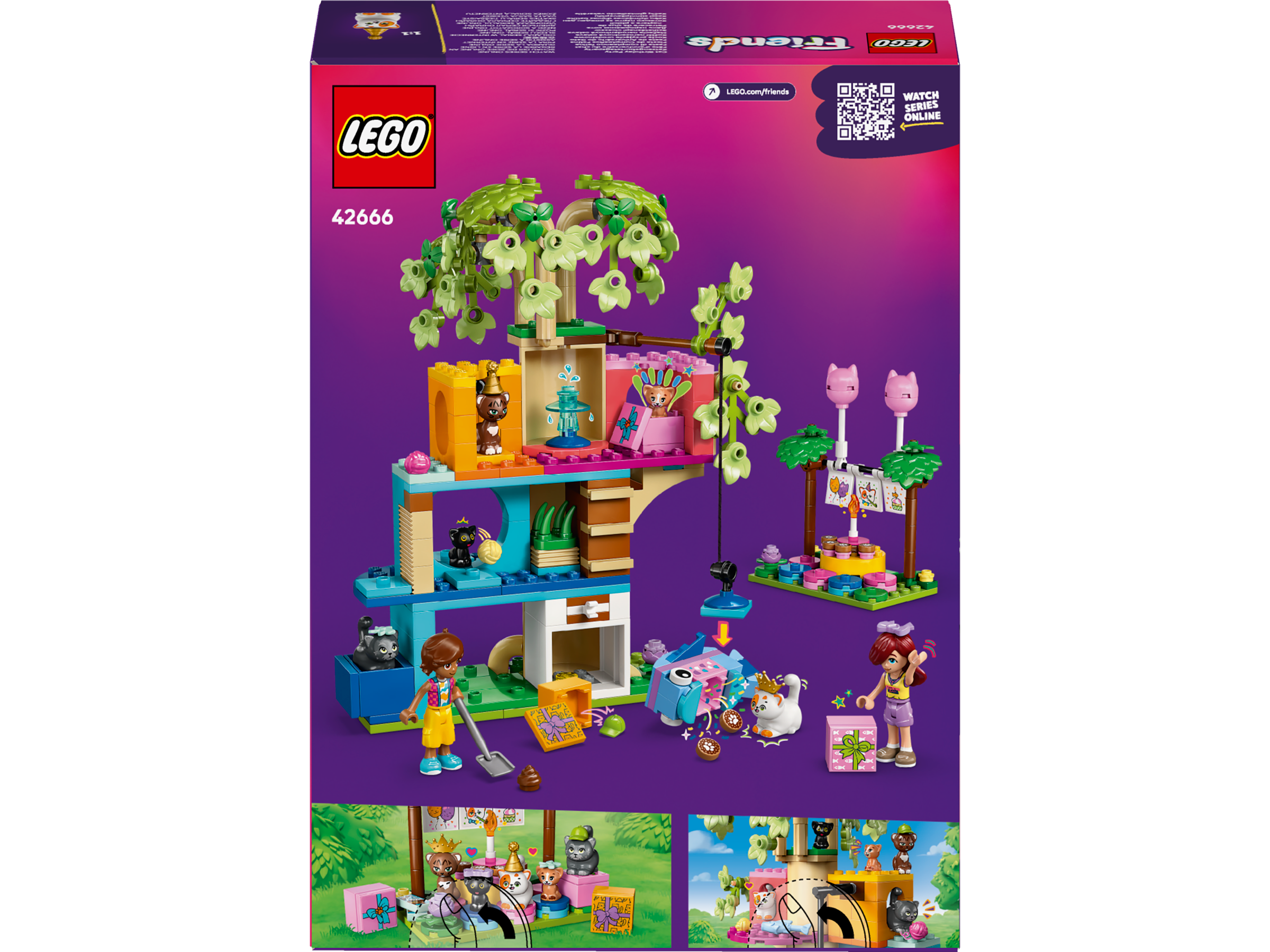 Lego 42666 Cat Birthday Party & Tree House