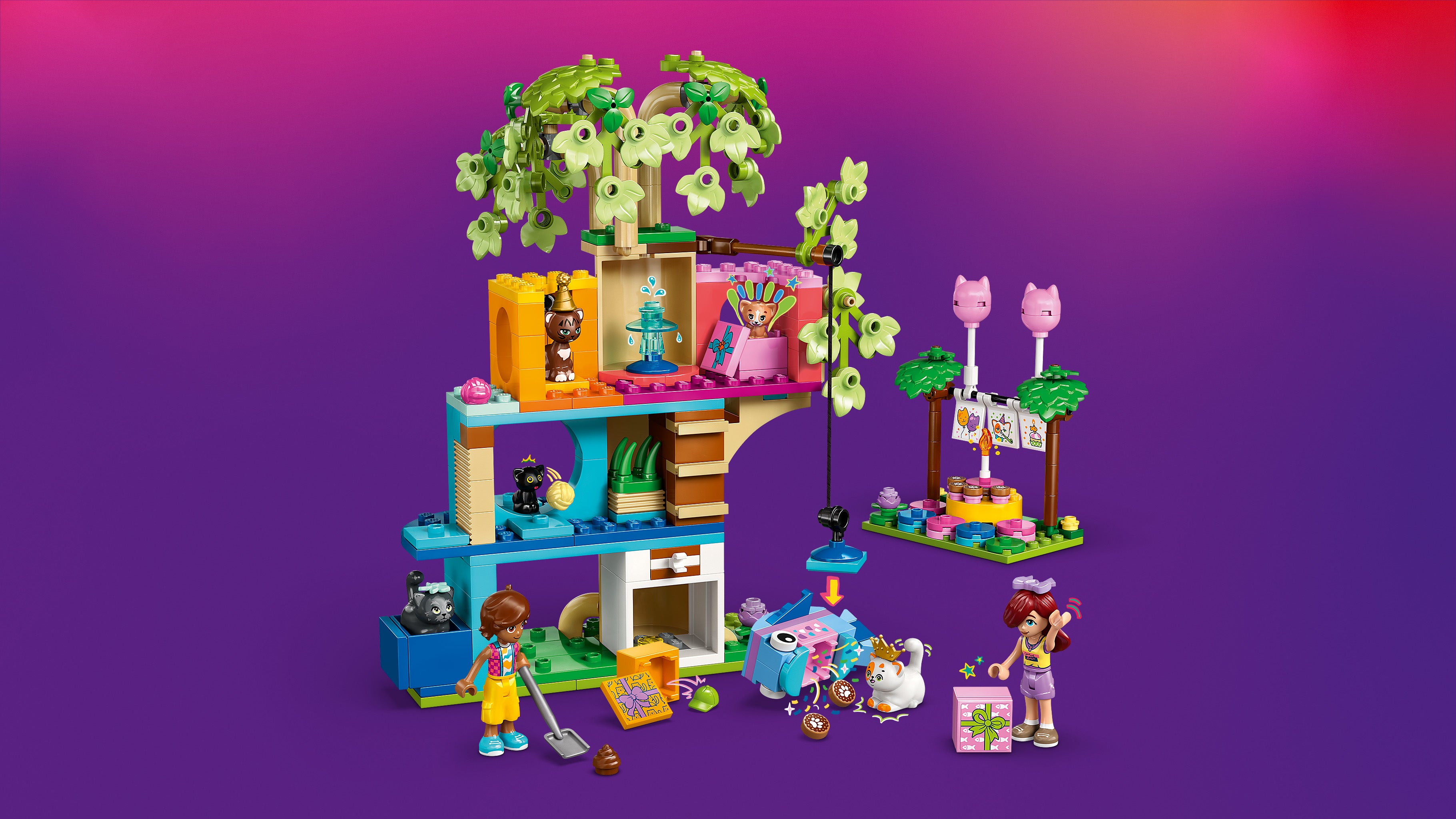 Lego 42666 Cat Birthday Party & Tree House