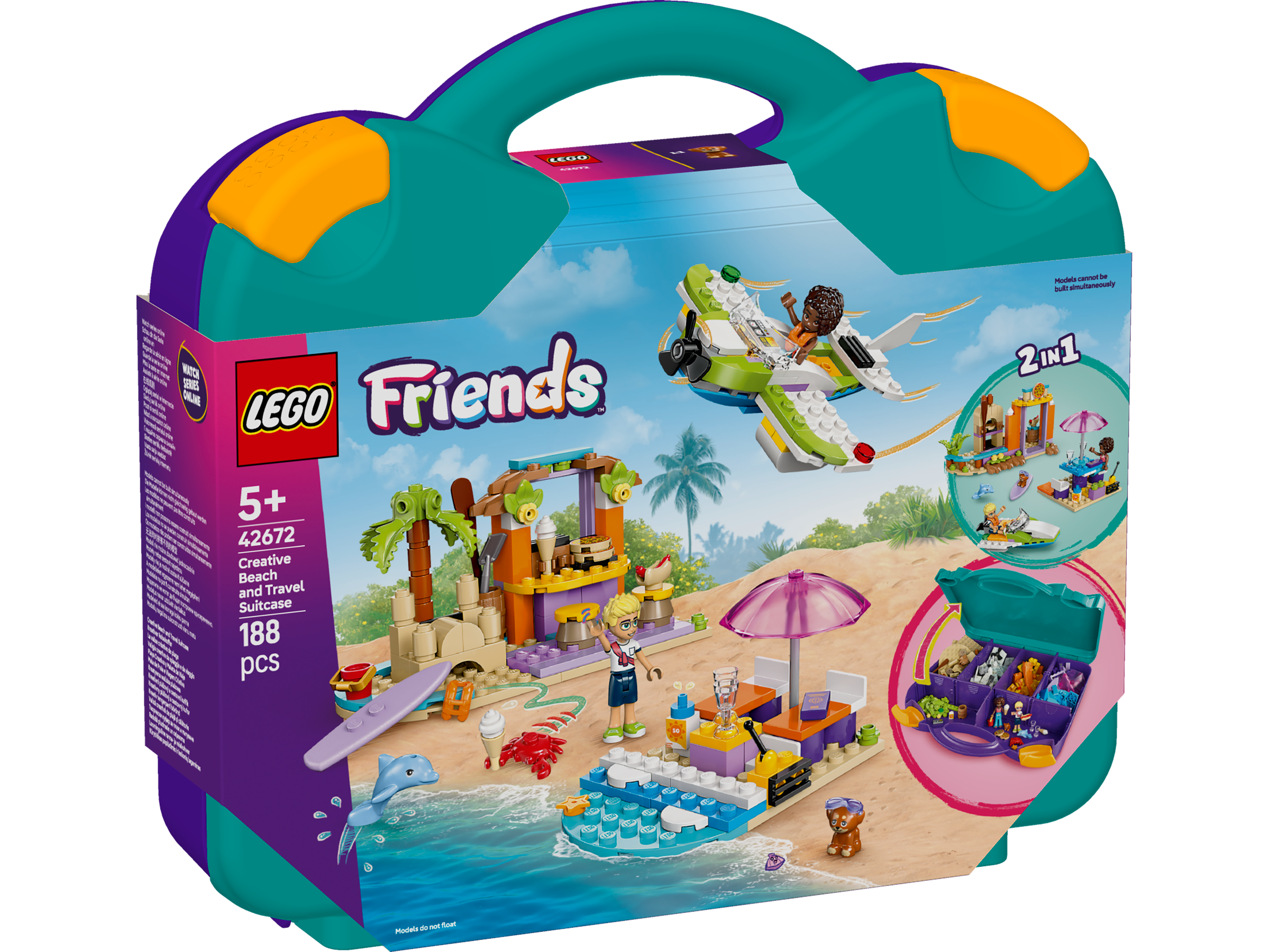 LEGO Friends 42672 Creative Beach and Travel Suitcase