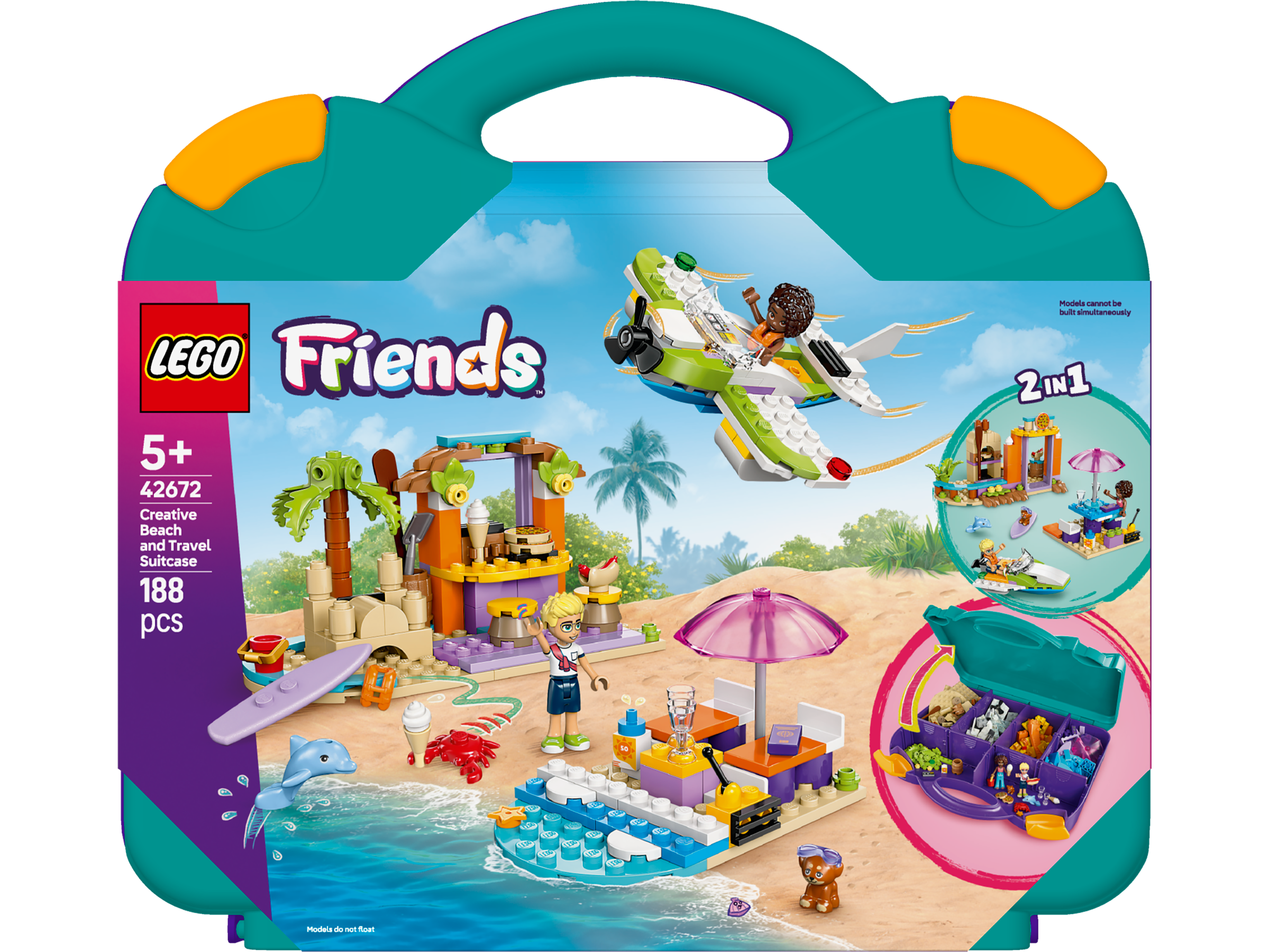 LEGO Friends 42672 Creative Beach and Travel Suitcase