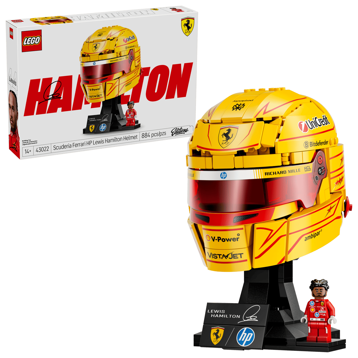 LEGO Editions 43022 Scuderia Ferrari HP Lewis Hamilton Helmet Set