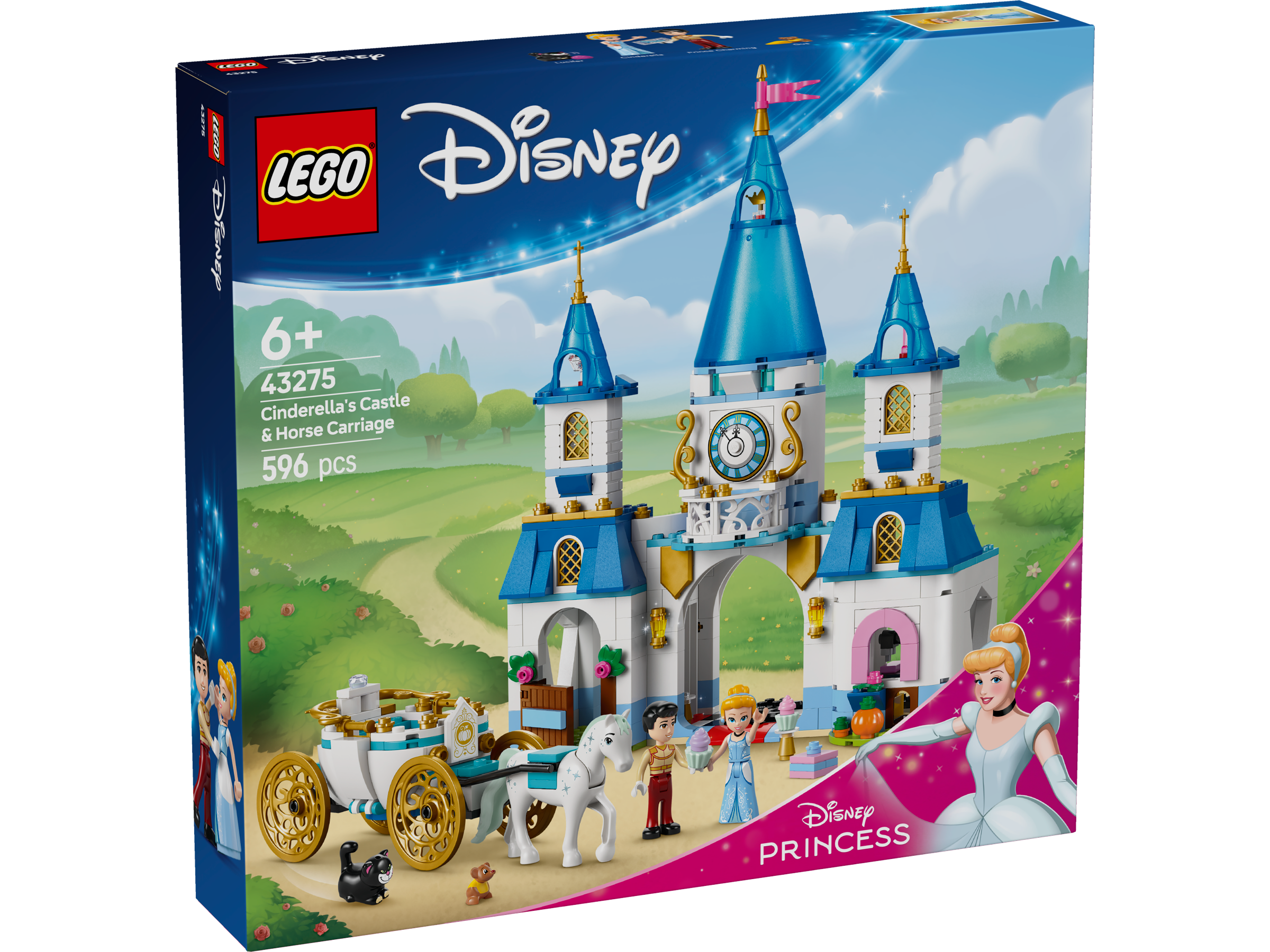 LEGO Disney 43275 Cinderella's Castle & Horse Carriage