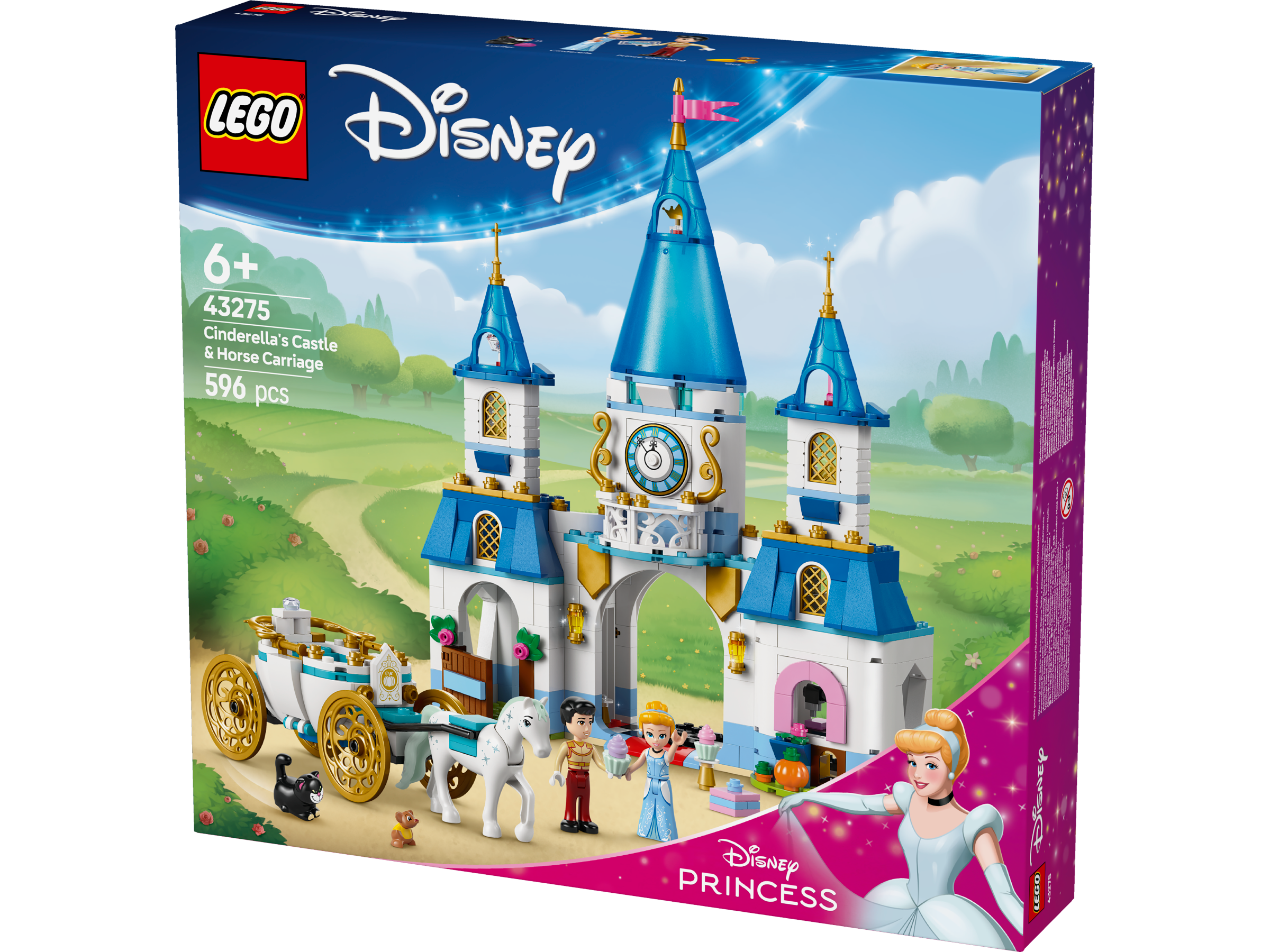 LEGO Disney 43275 Cinderella's Castle & Horse Carriage